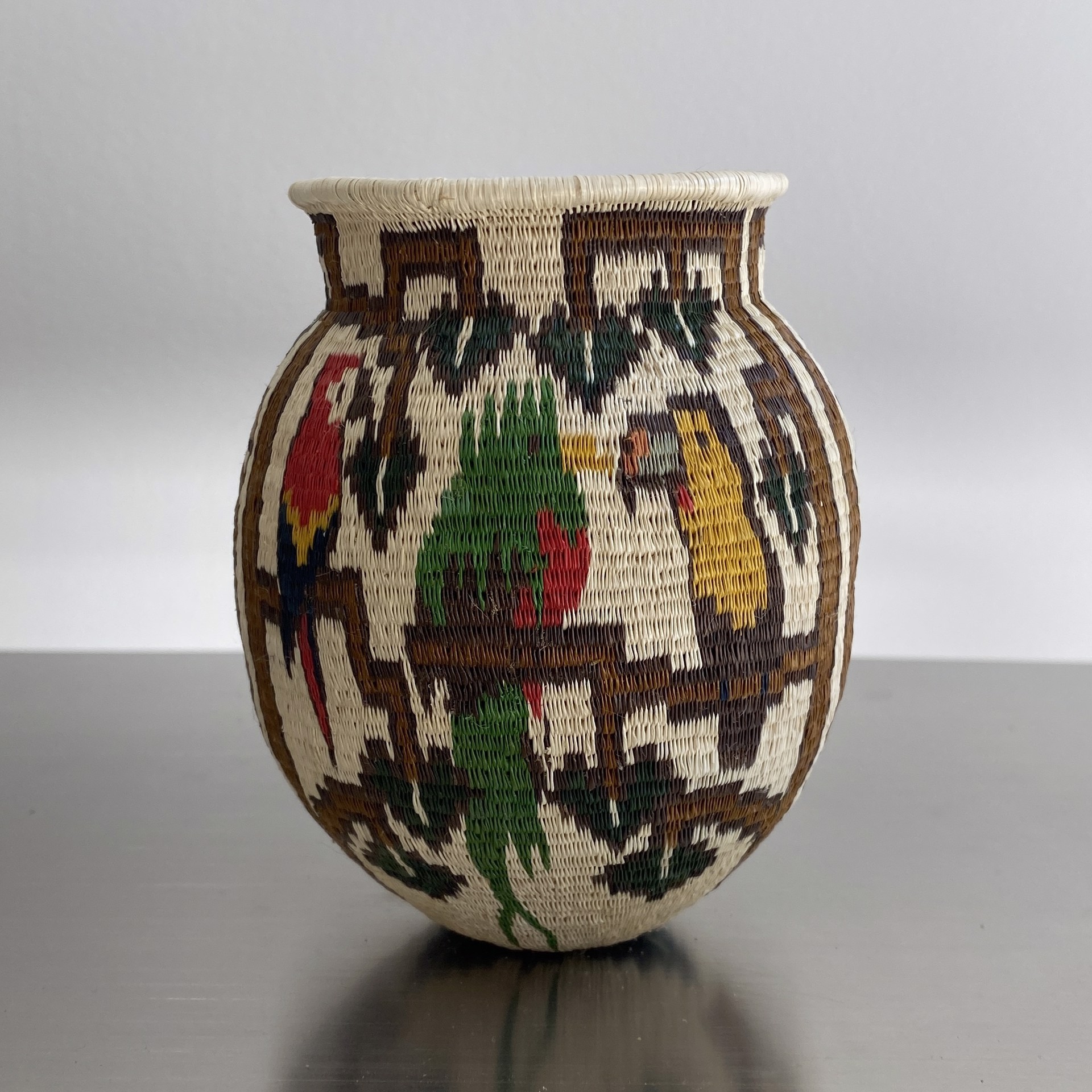 Toucan Basket by Wounaan Weavers of Panama