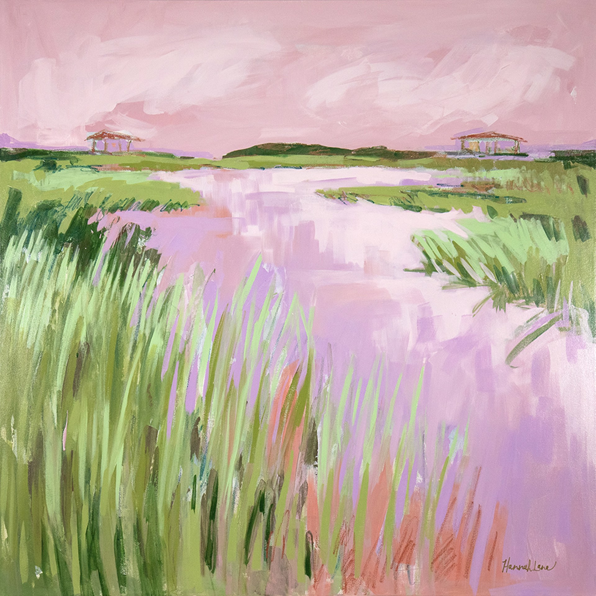 Pink Marsh by Hannah Lane