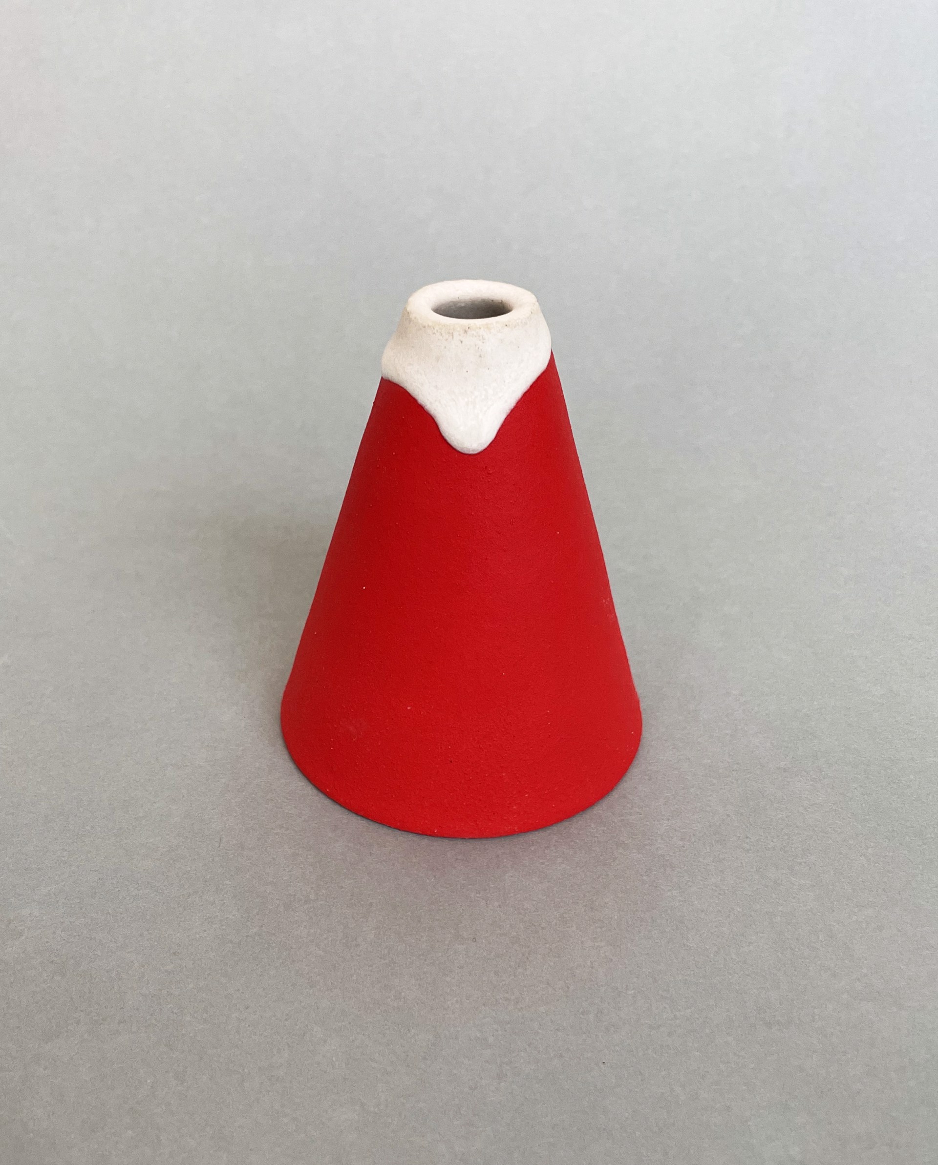 Red Volcano Vase by Bean Finneran