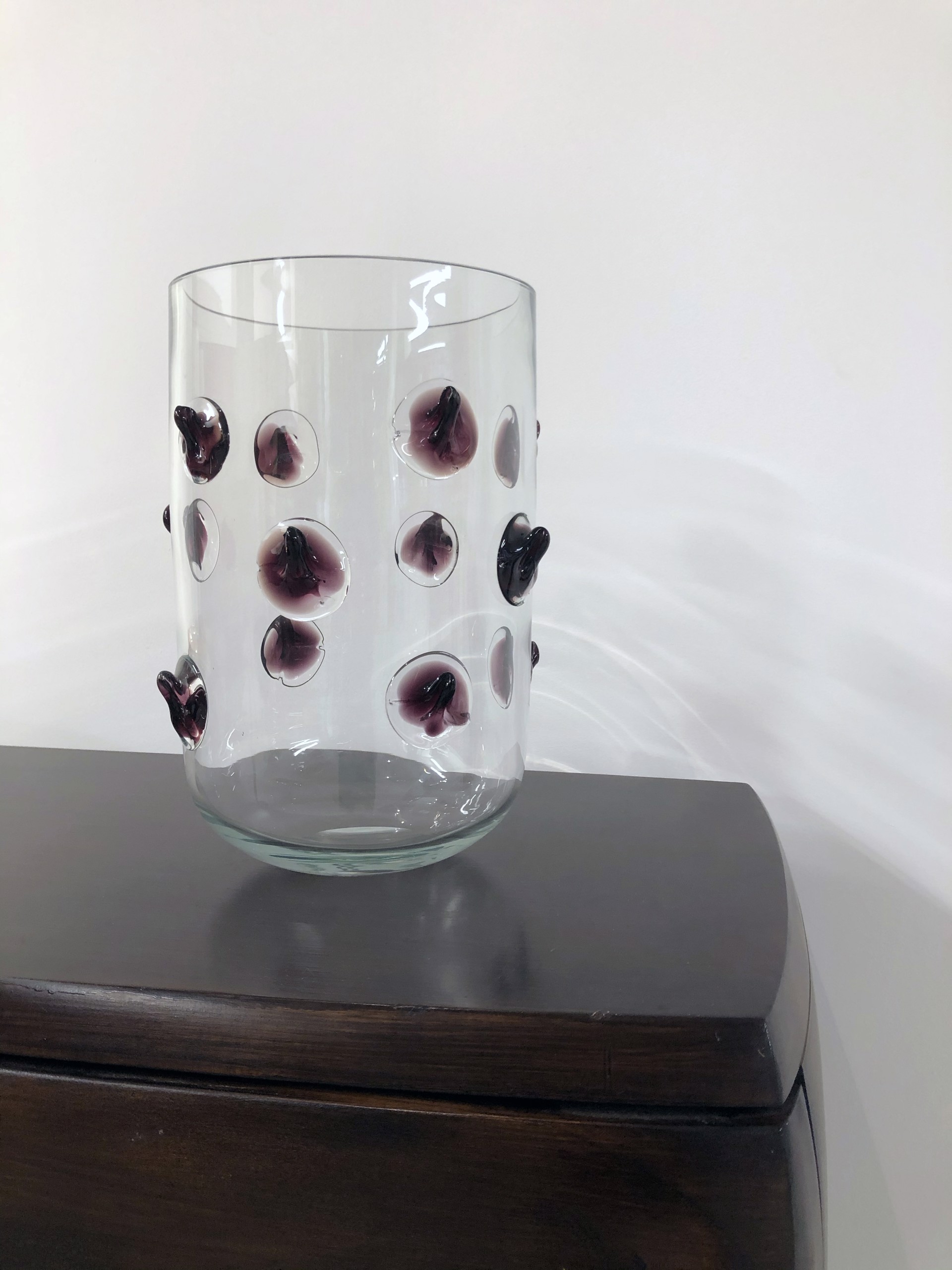 Bohemian Glass vase "Studs" by Eric Schmitt
