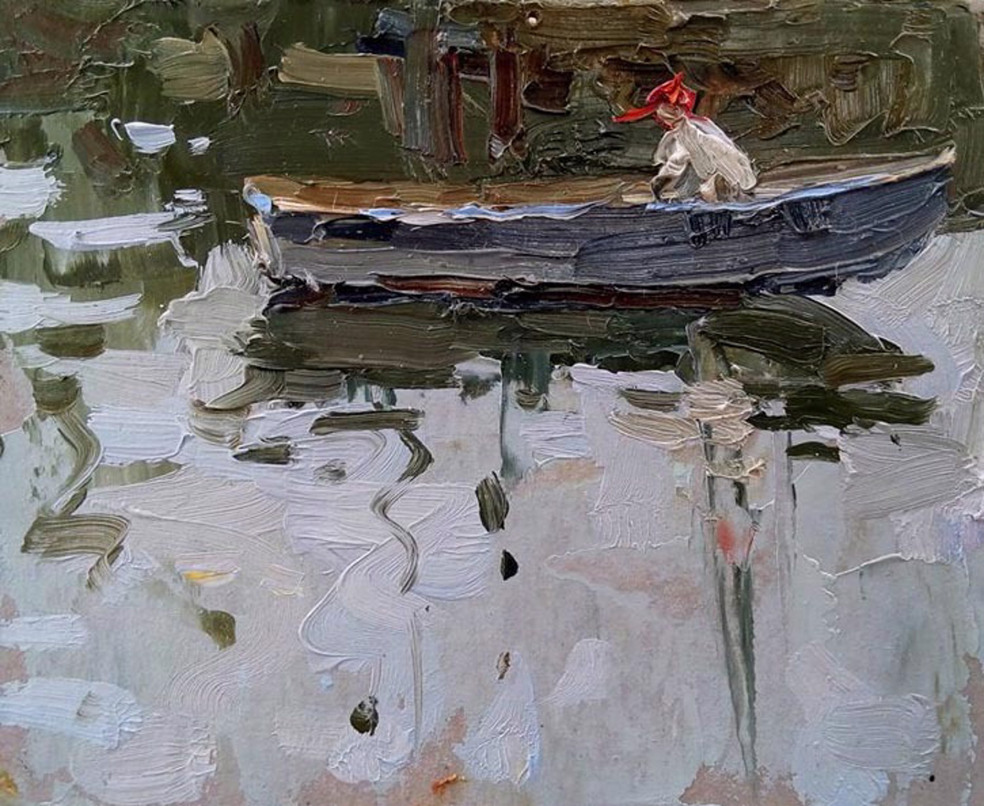 Boy in Boat by Marina Bodrina
