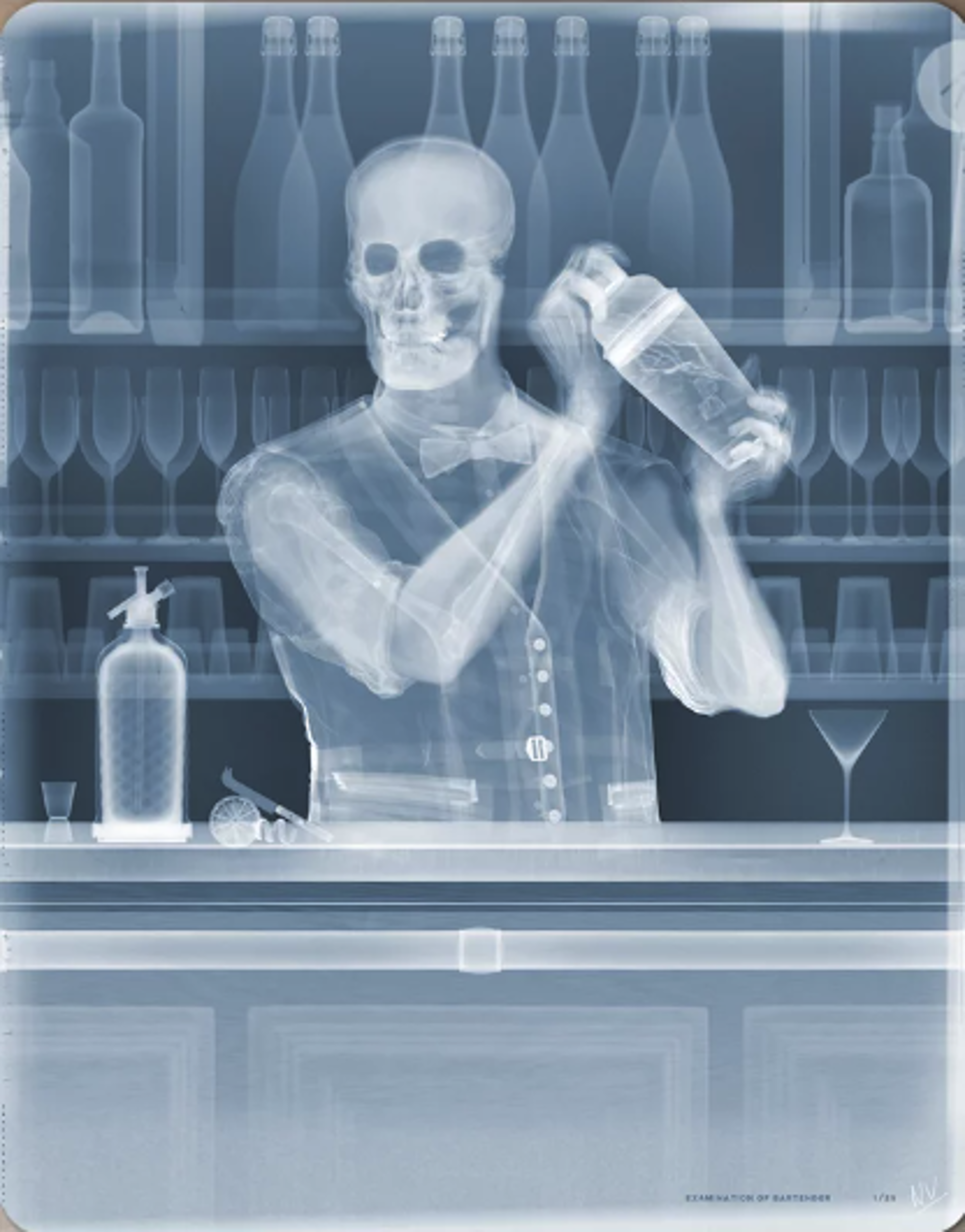 Examination of Bartender by Nick Veasey