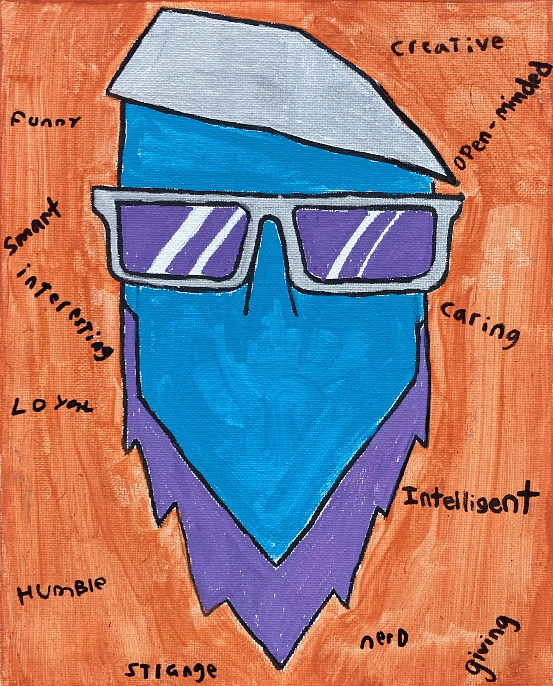 "Cool Glasses" by Artist Unknown by Autism Academy