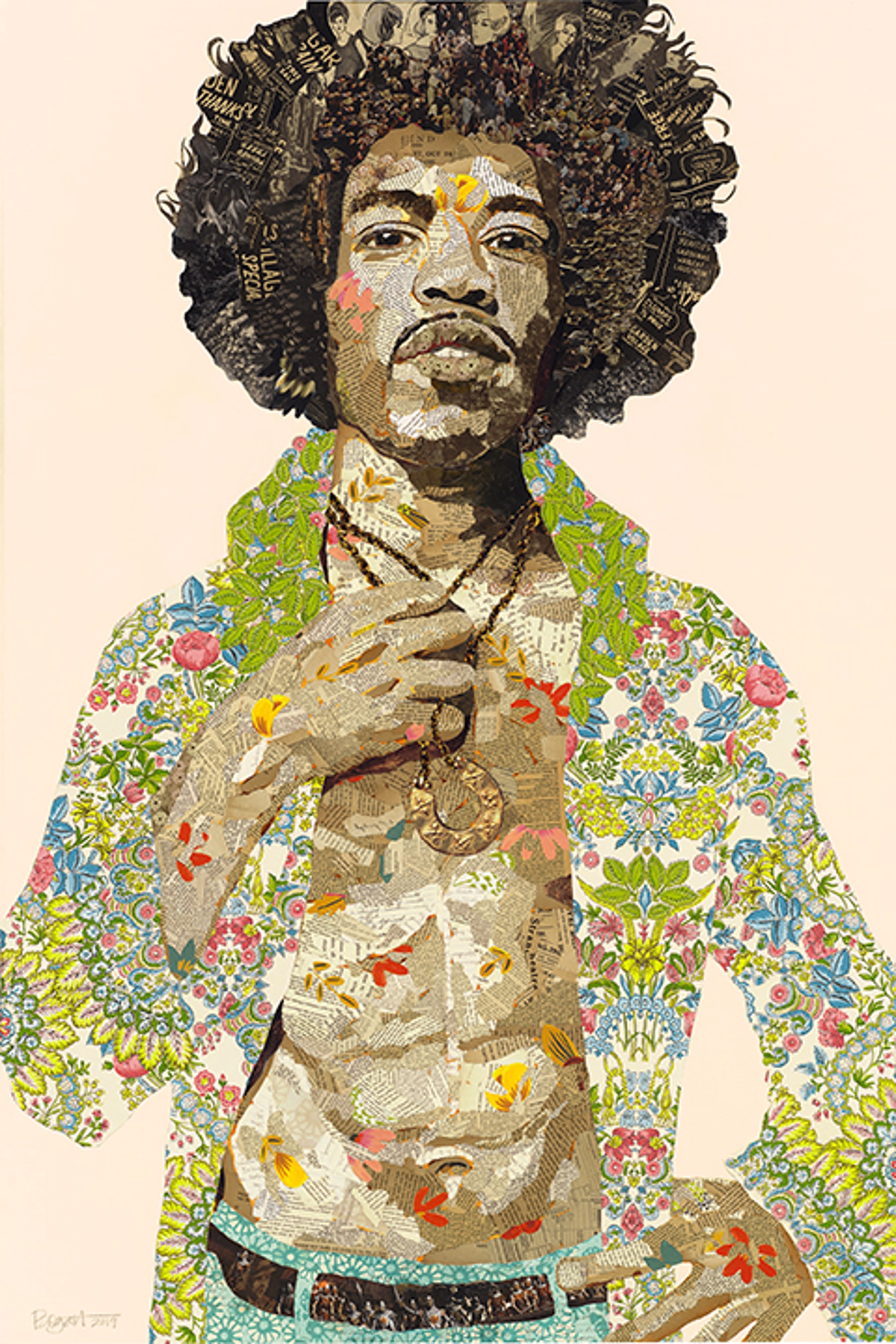 Jimi Hendrix by Brenda Bogart - Prints