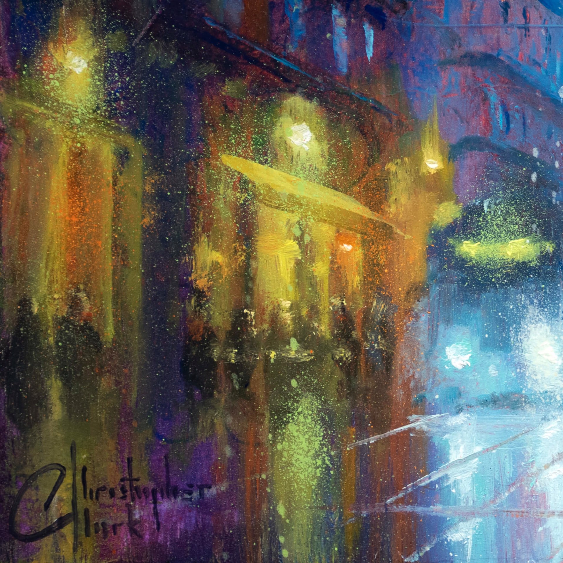 Montpellier Street Night2 by Christopher Clark
