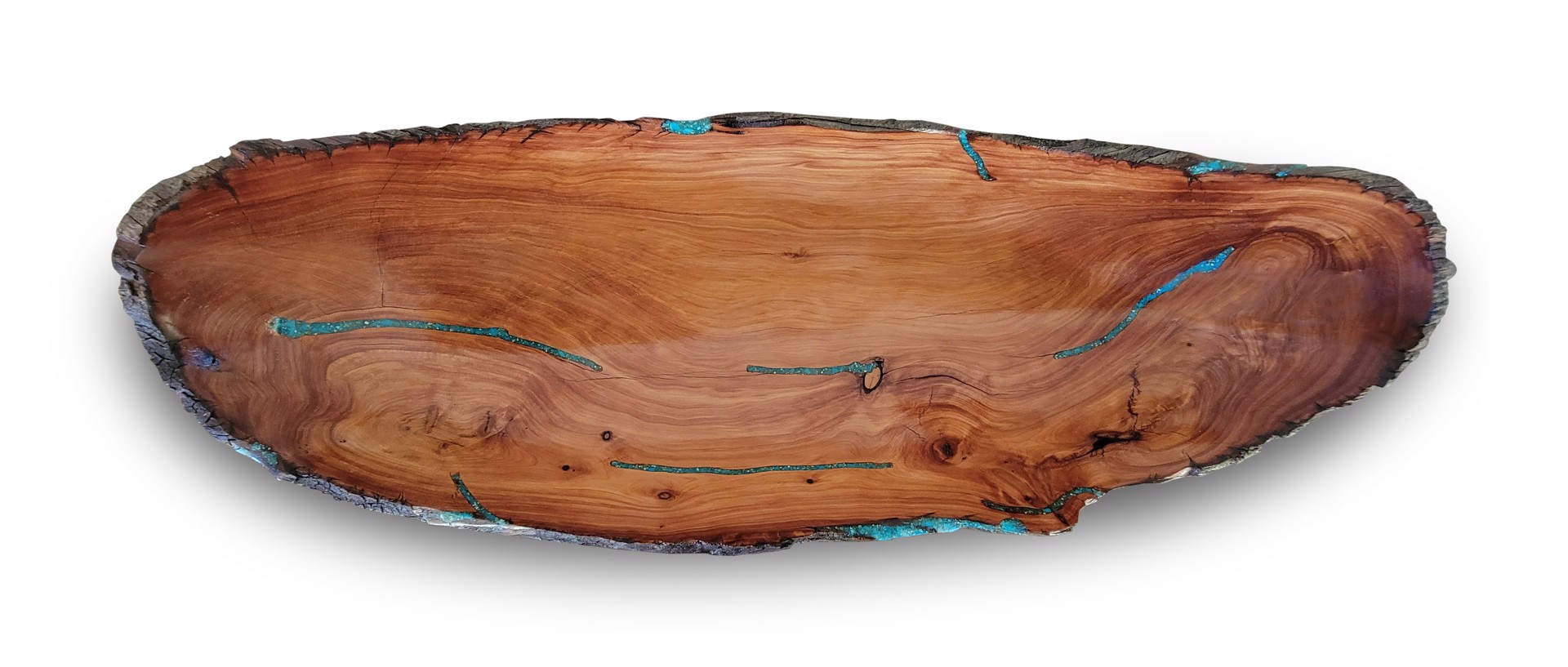 Juniper Bowl with Turquoise Inlay by Scott & Stephanie Shangraw
