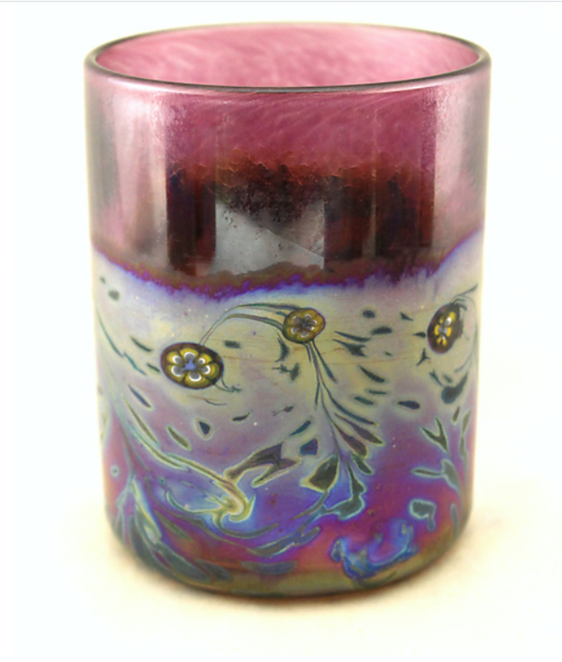 Amethyst Old Fashioned Short Monet Glass by Ken Hanson & Ingrid Hanson