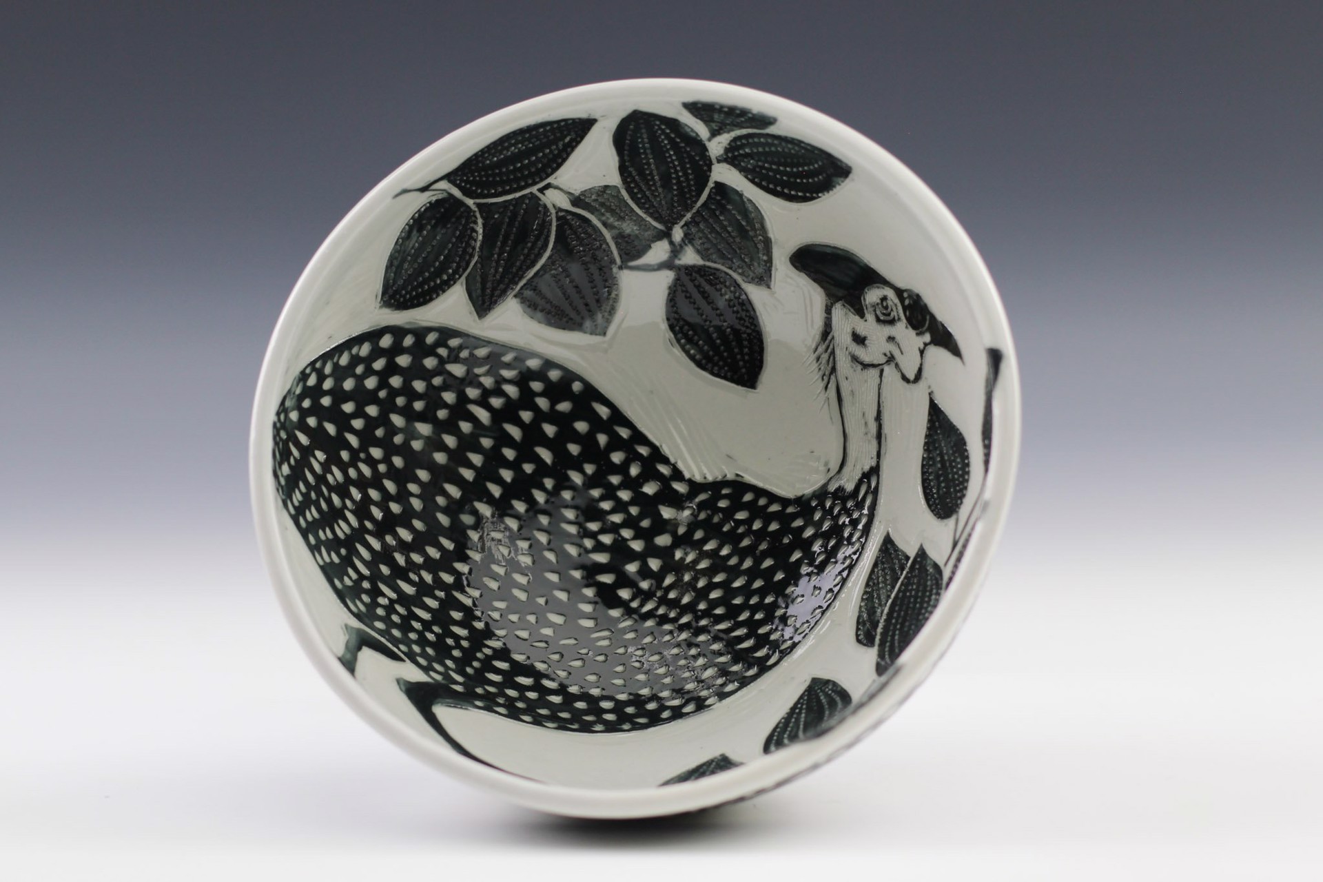 Guinea Hen Bowl by Glynnis Lessing