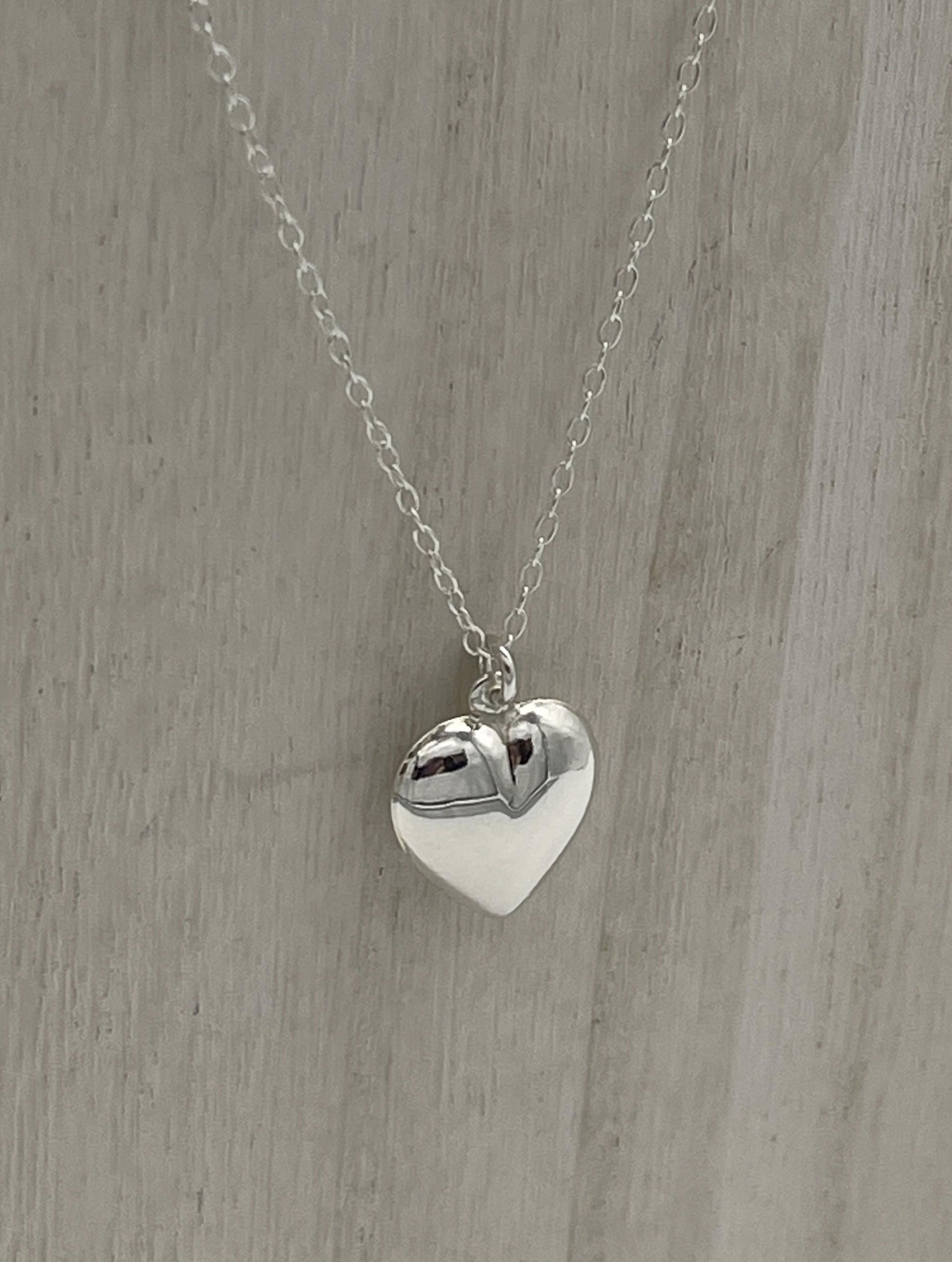 Sterling Silver Heart Necklace (Calan) by Yulee Harris