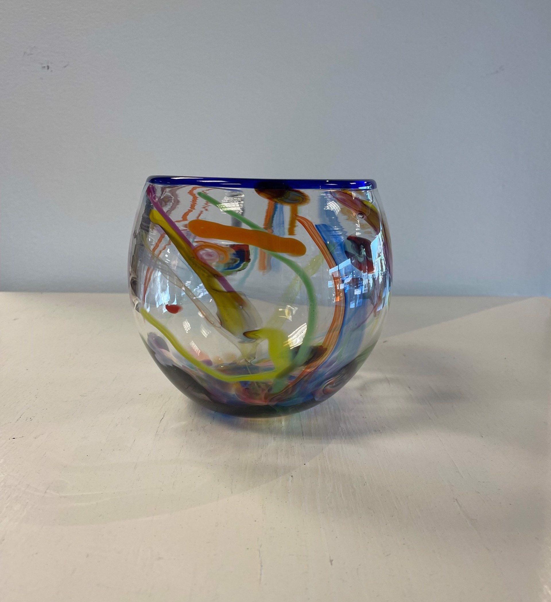 Circus Bowl by AlBo Glass