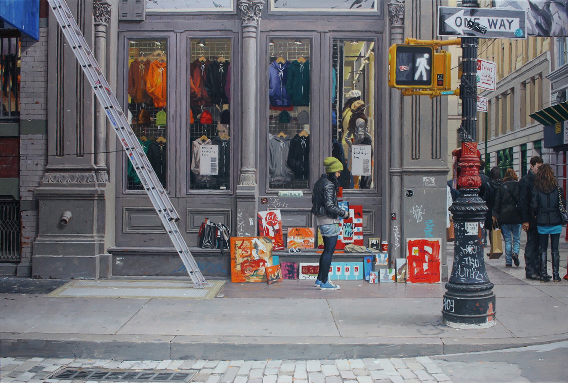 Sidewalk Gallery in SoHo by Vincent Giarrano