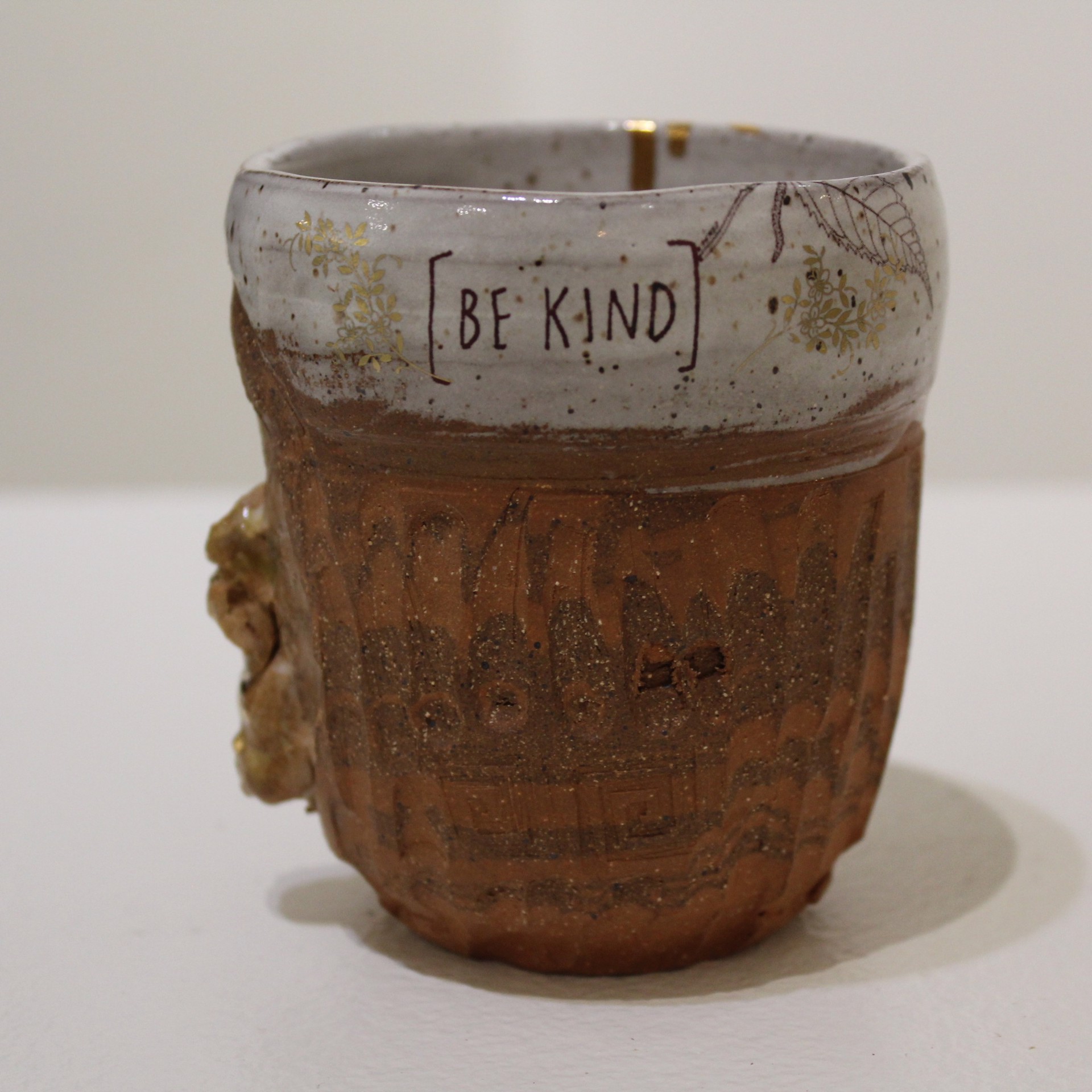 Be Kind Carved Cup by Therese Knowles
