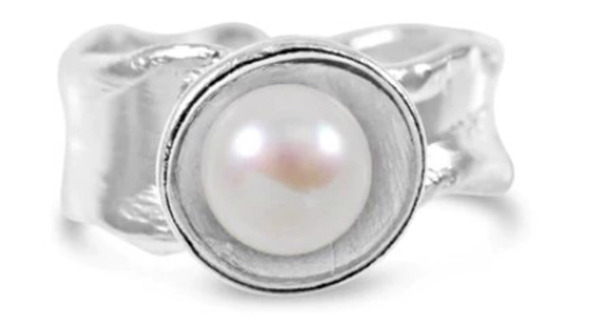 Pearl Ripple Ring by Kristen Baird