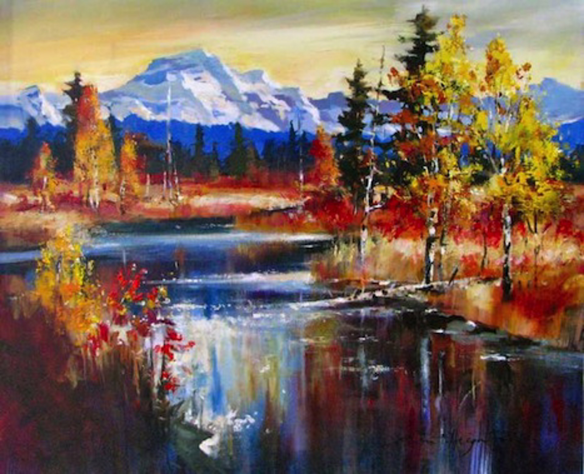 Aspen on the River by Brent Heighton