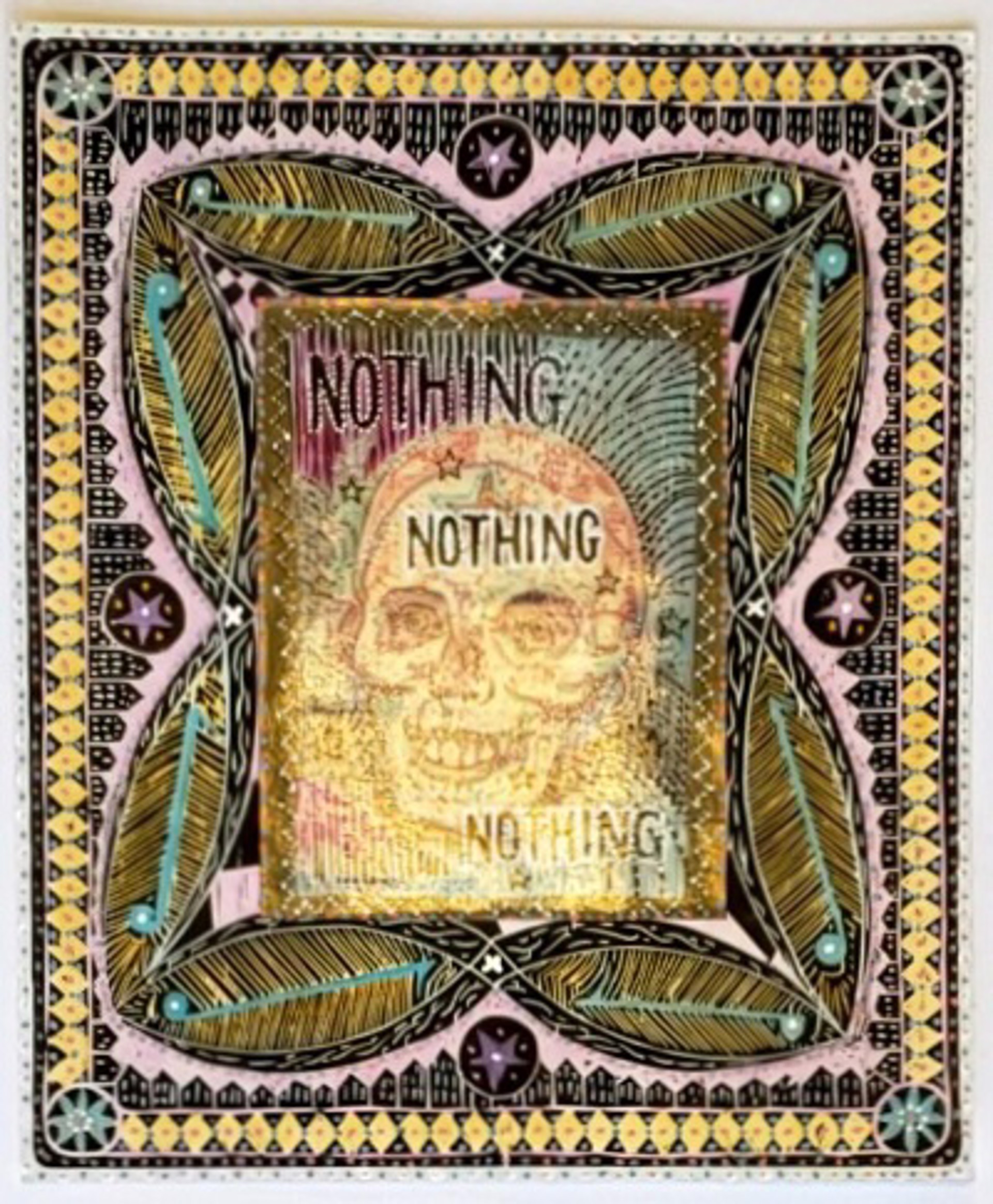 Nothing, Nothing, Nothing (Unframed) by Jon Langford & Jim Sherraden