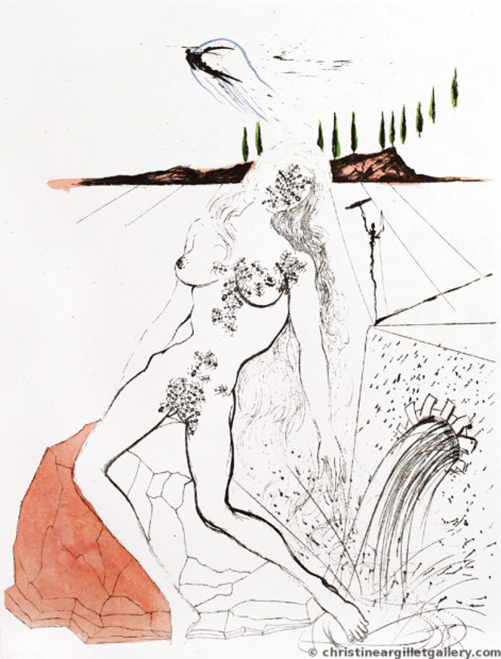 Apollinaire "Woman at the Fountain" by Salvador Dali