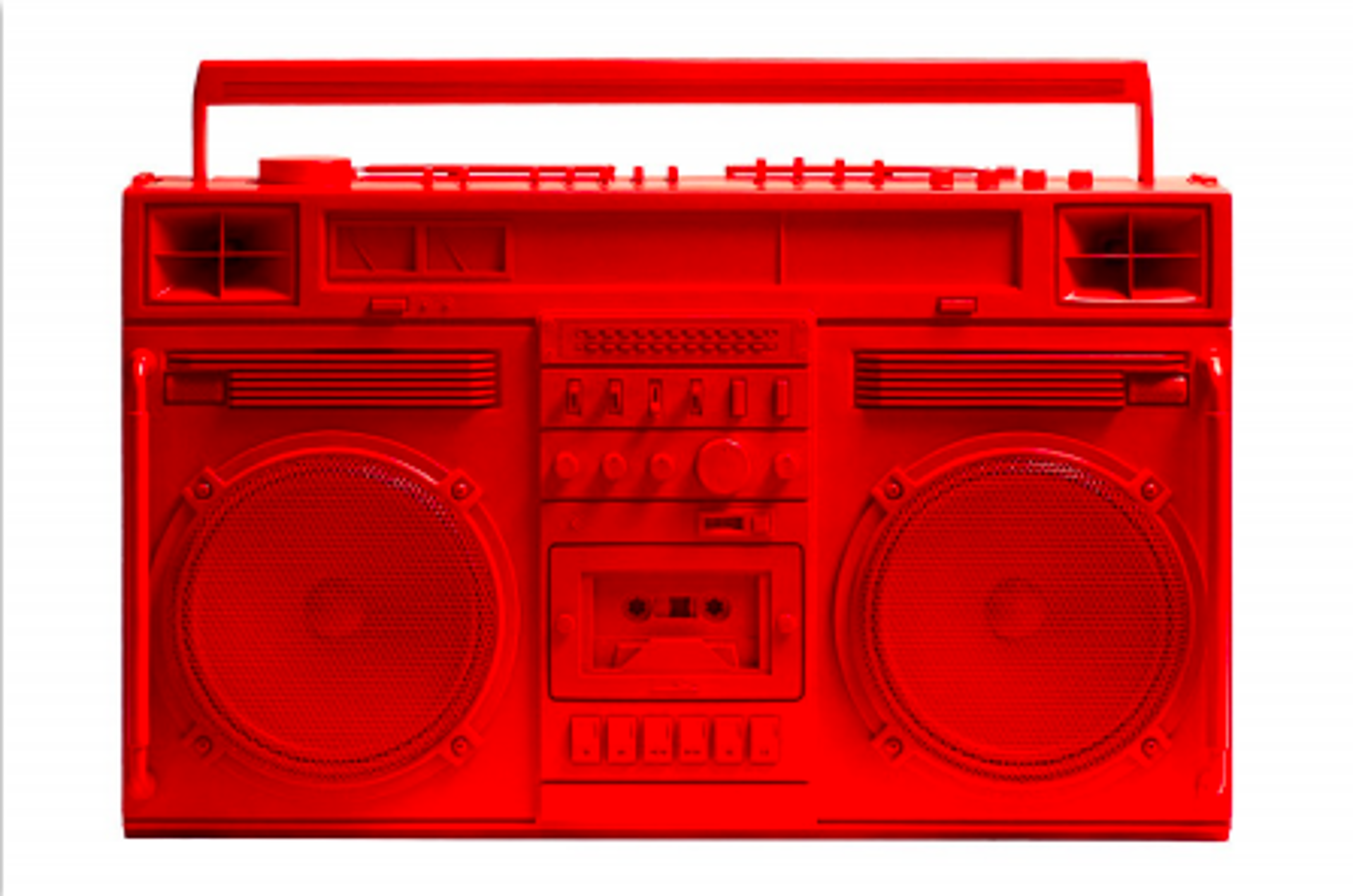 Boombox Sculpture series Size D, Red by Lyle Owerko | Boomboxes