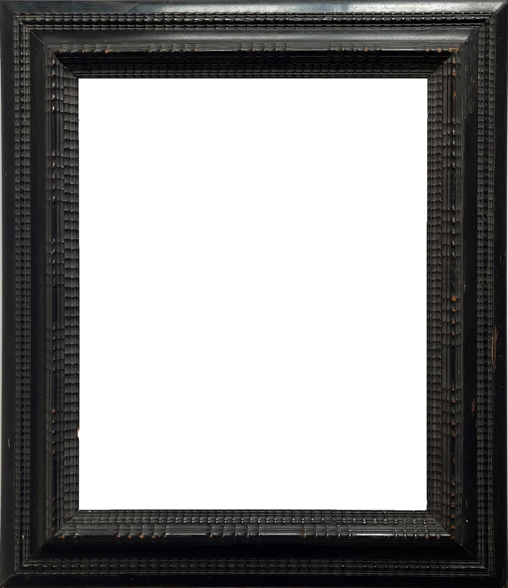 Guilloche Black Enamel Frame by Antique Frame