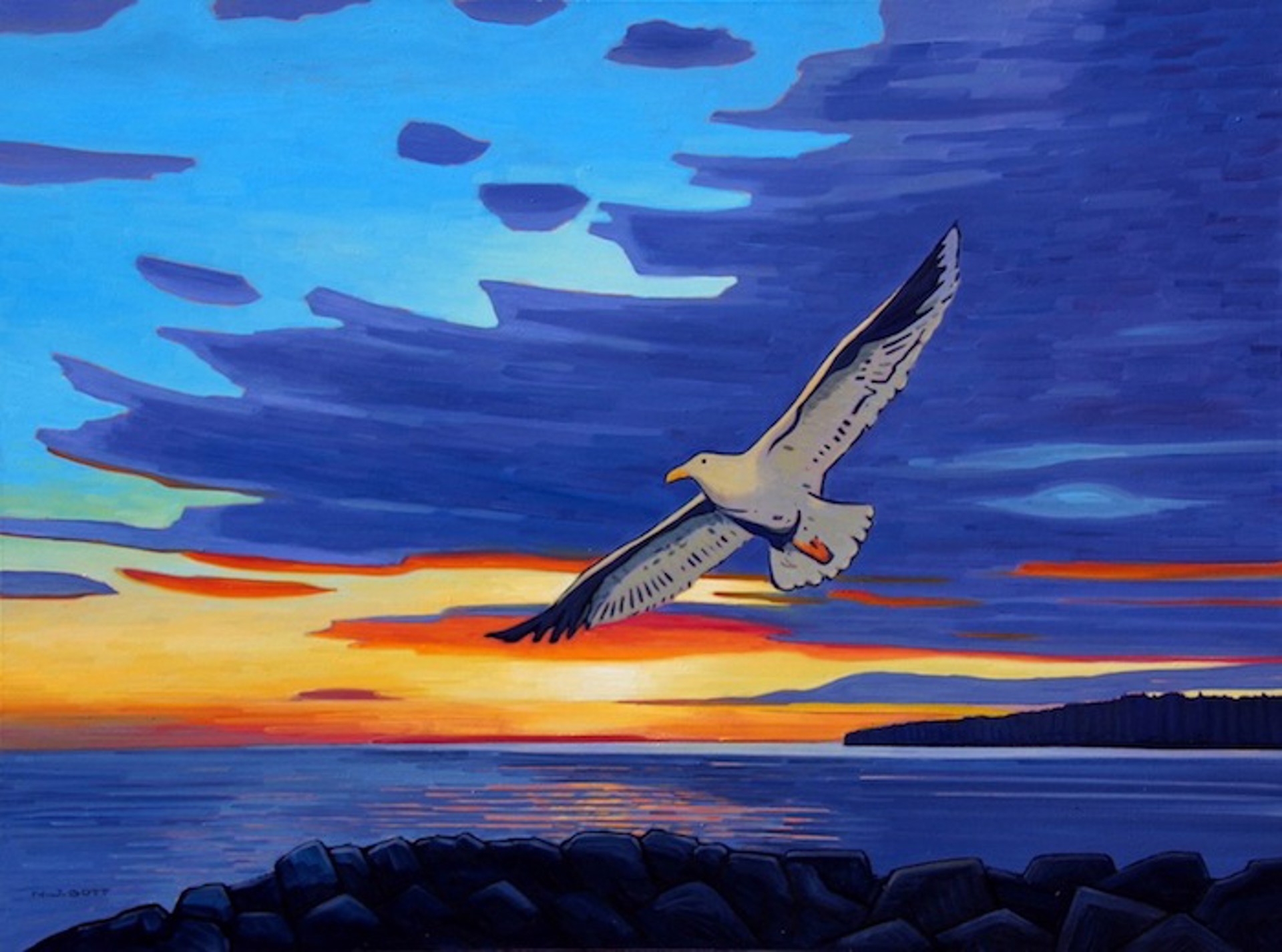Sundown Flight by Nicholas Bott
