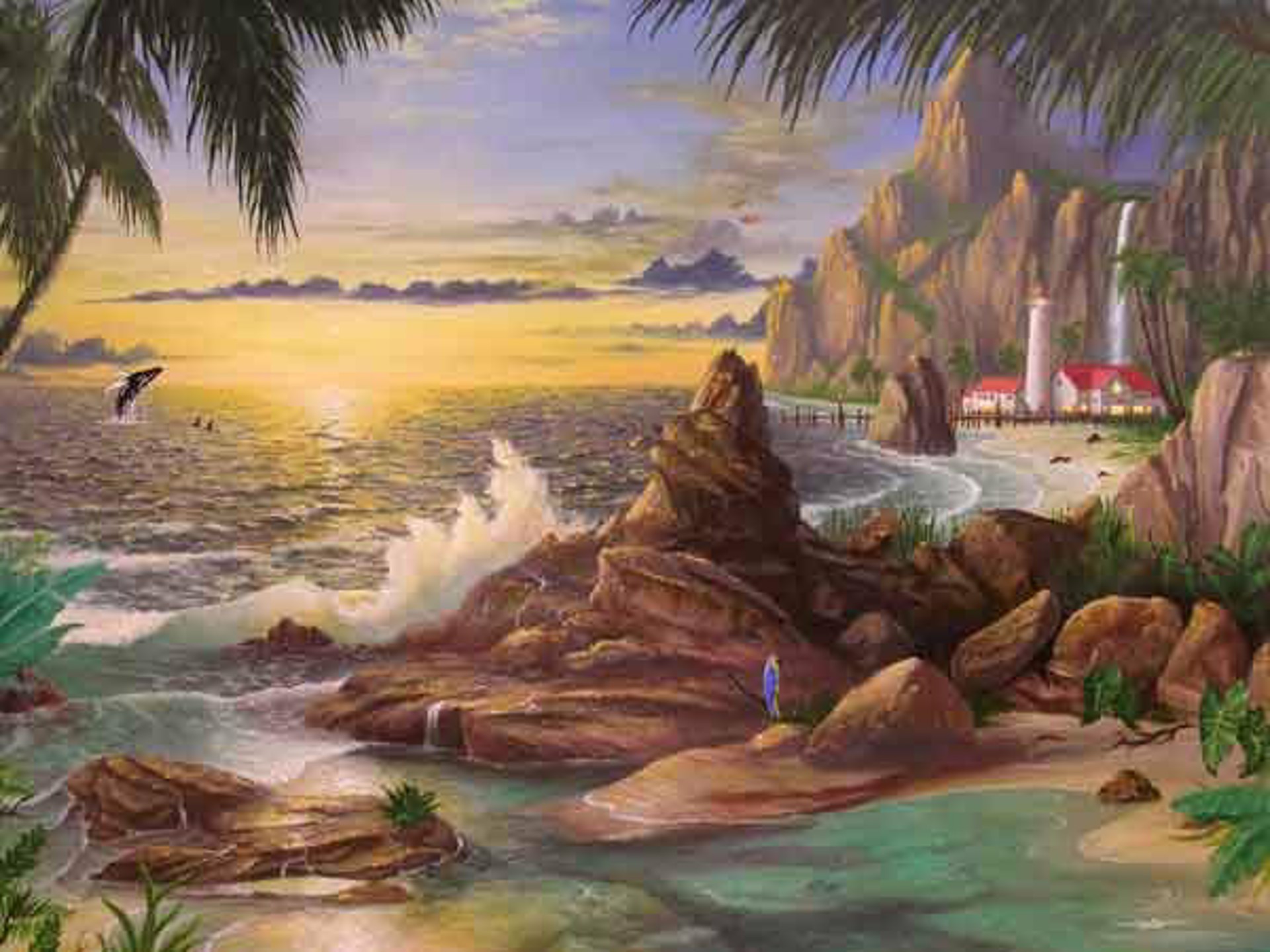 Tropical Cove by William Lipscomb
