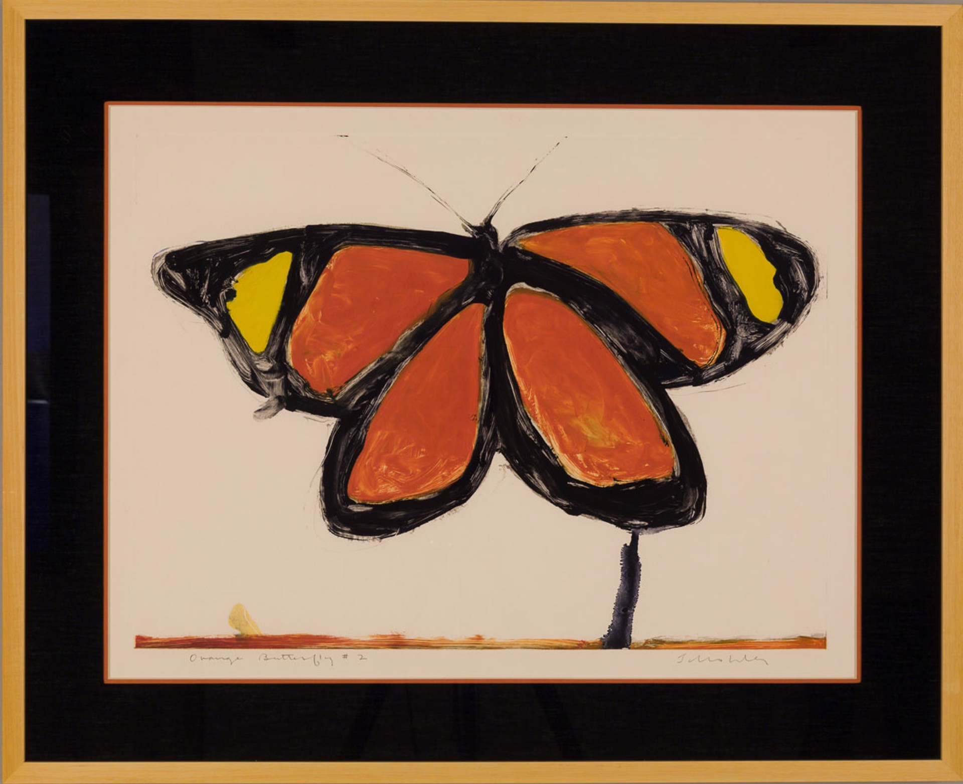 Orange Butterfly #2 by Fritz Scholder