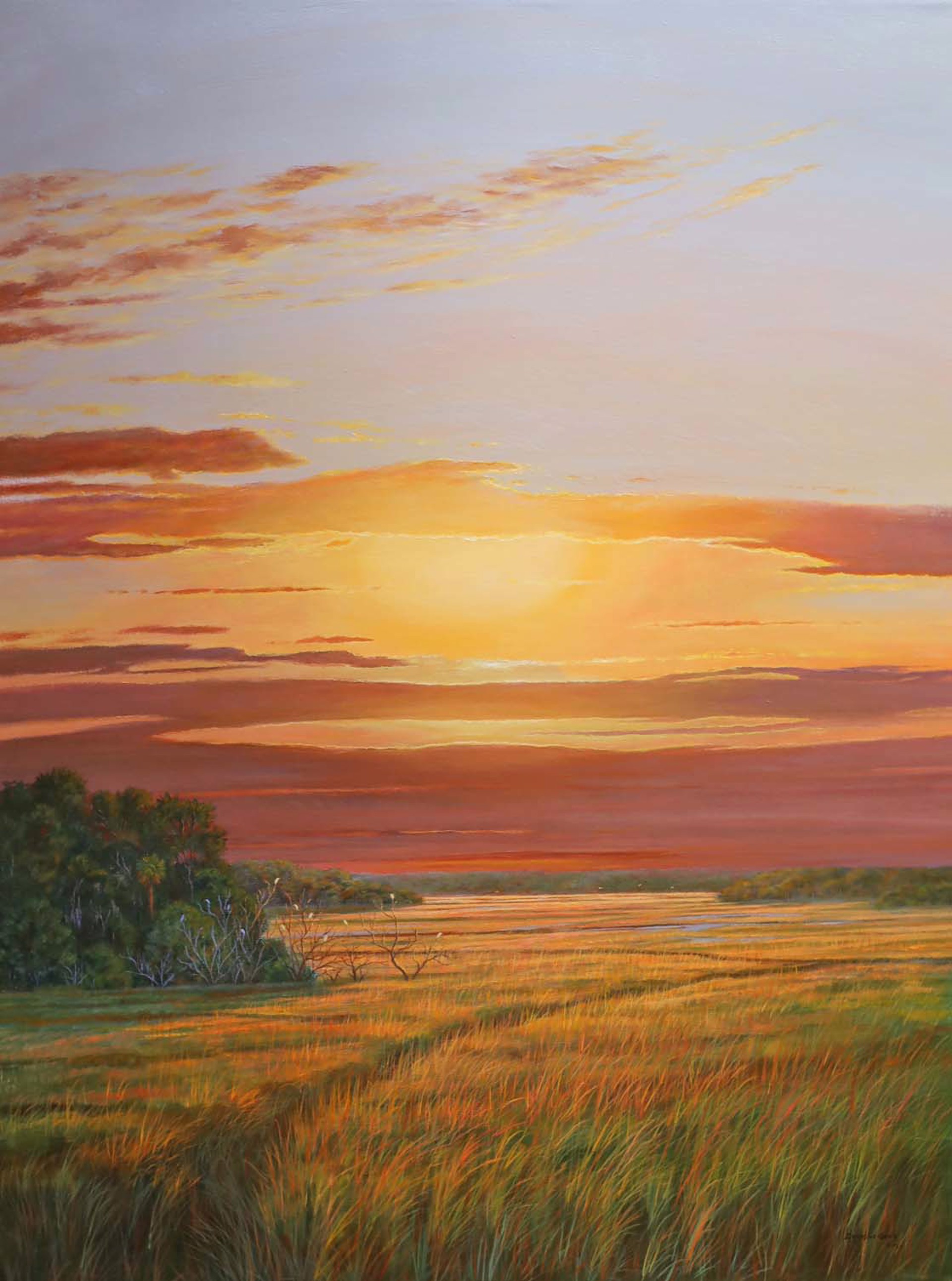 Marsh Sunset II by Douglas Grier