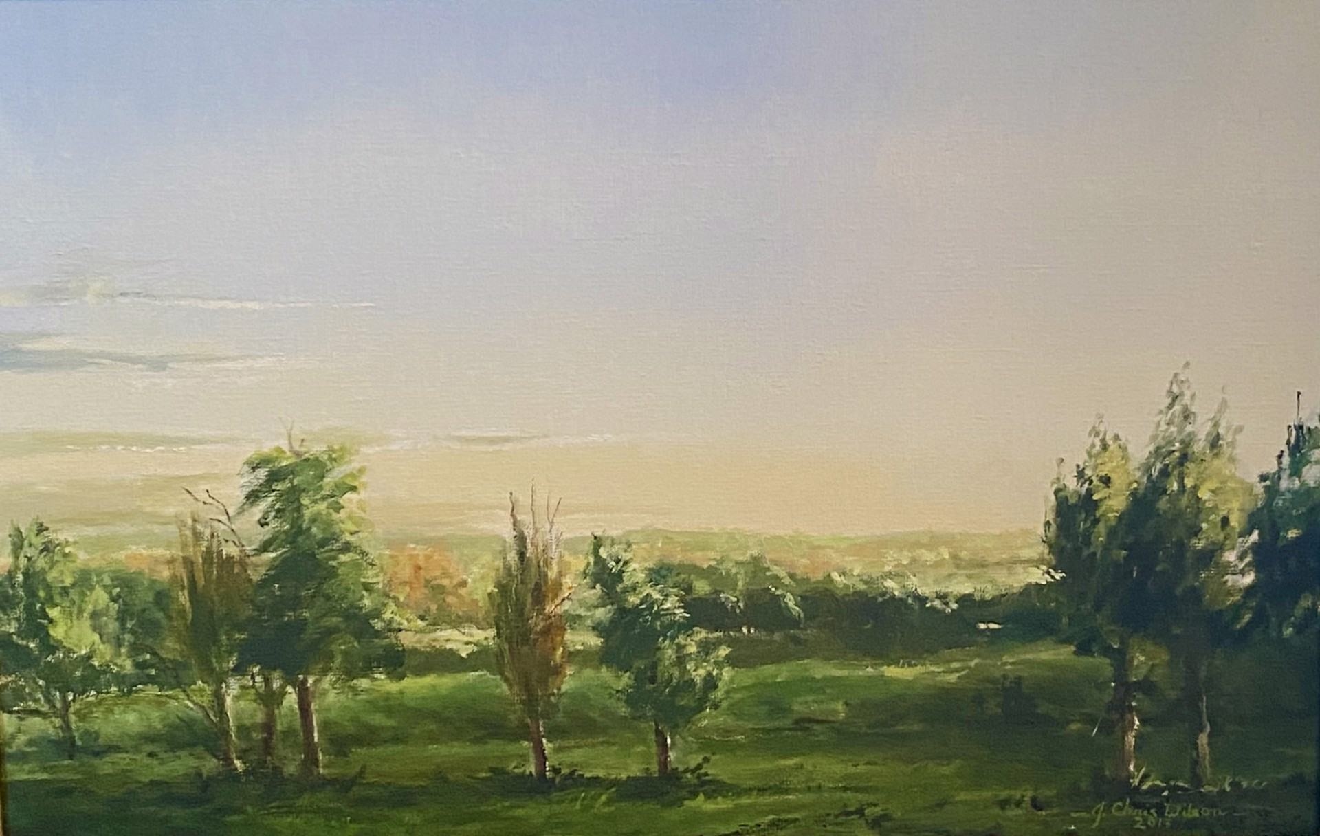 Study for View from Pittsborough Bypass Chatham by J. Chris Wilson