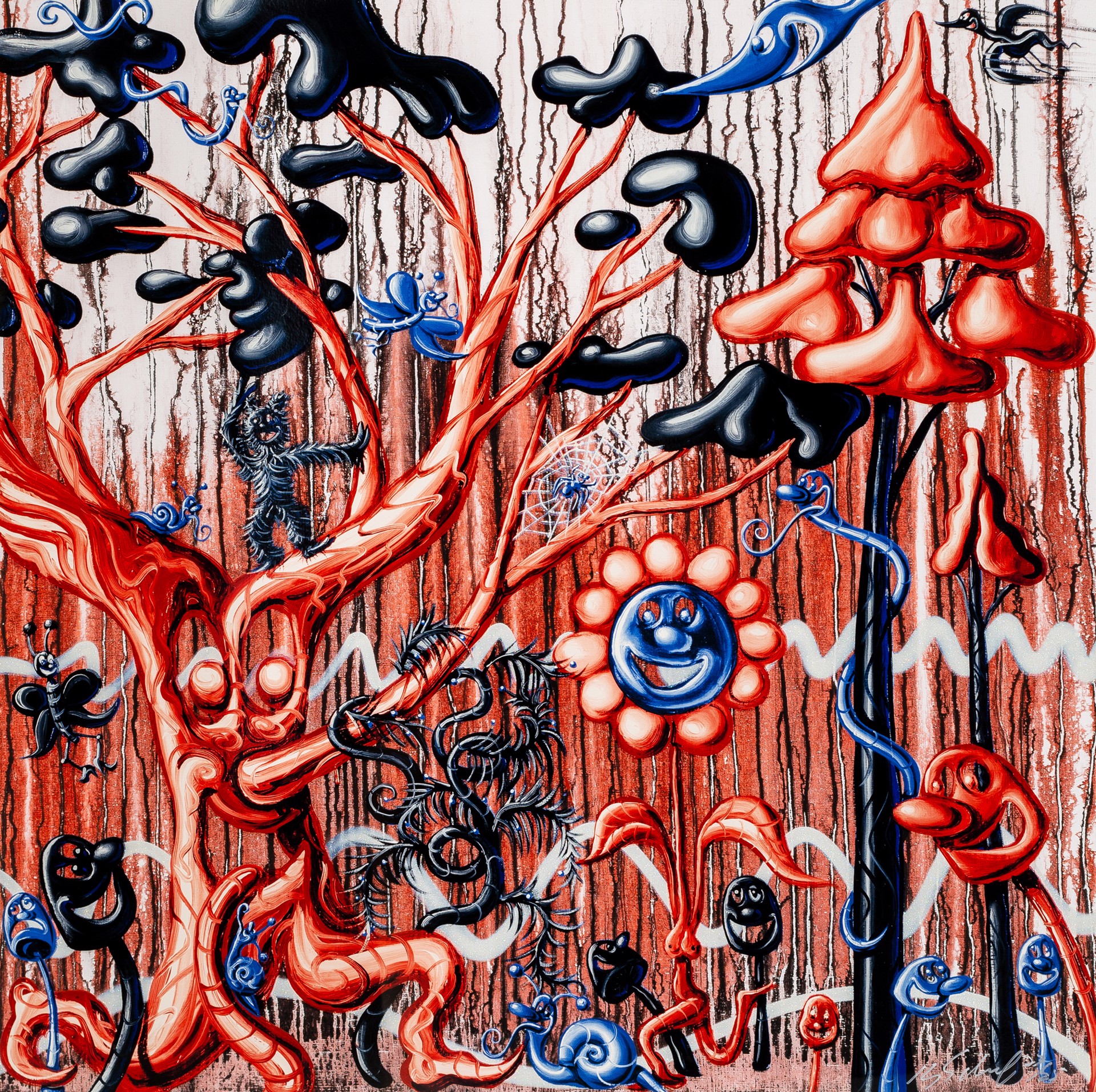 Furungle Red by Kenny Scharf
