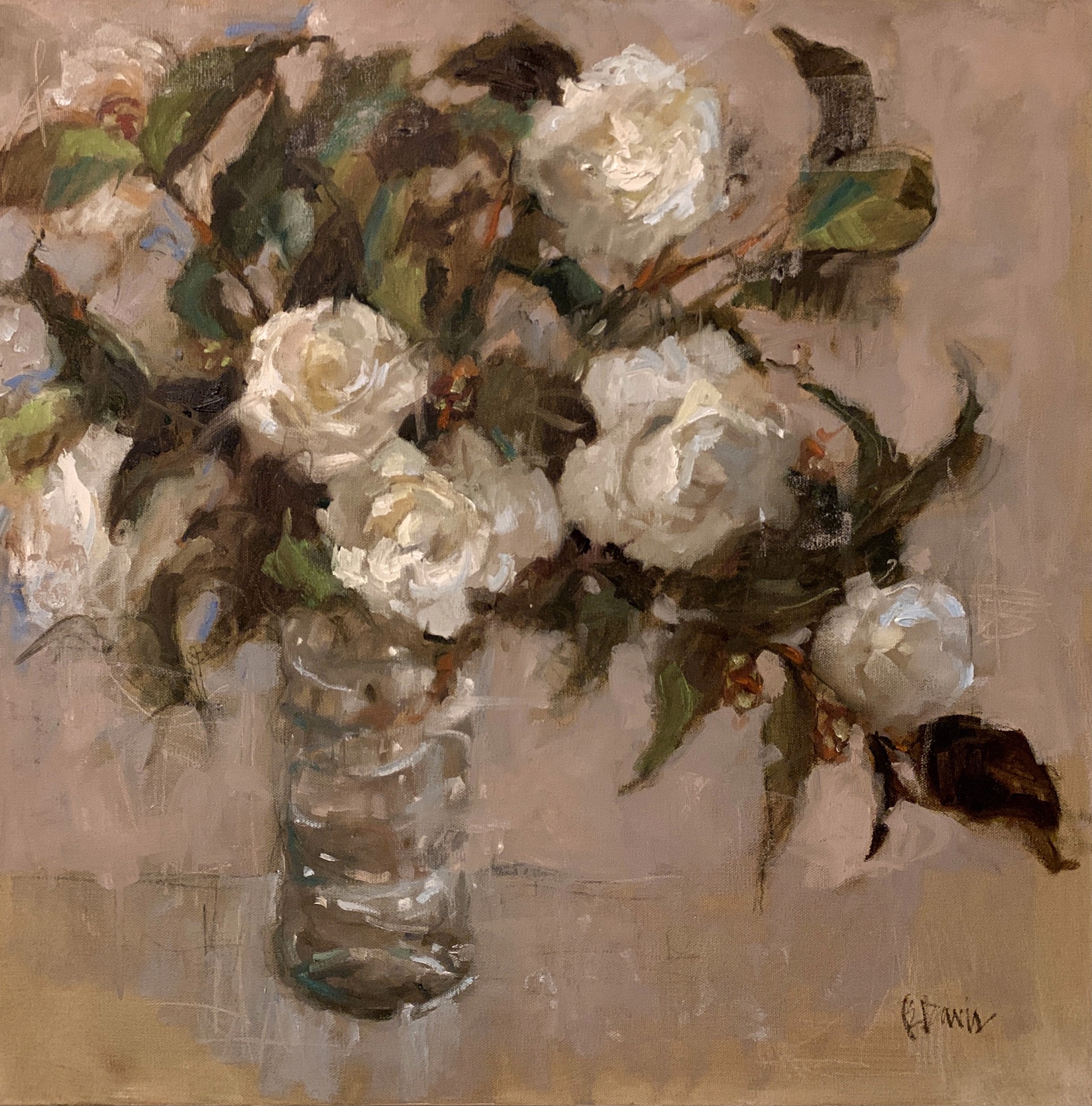 White Camellias by Barbara Davis