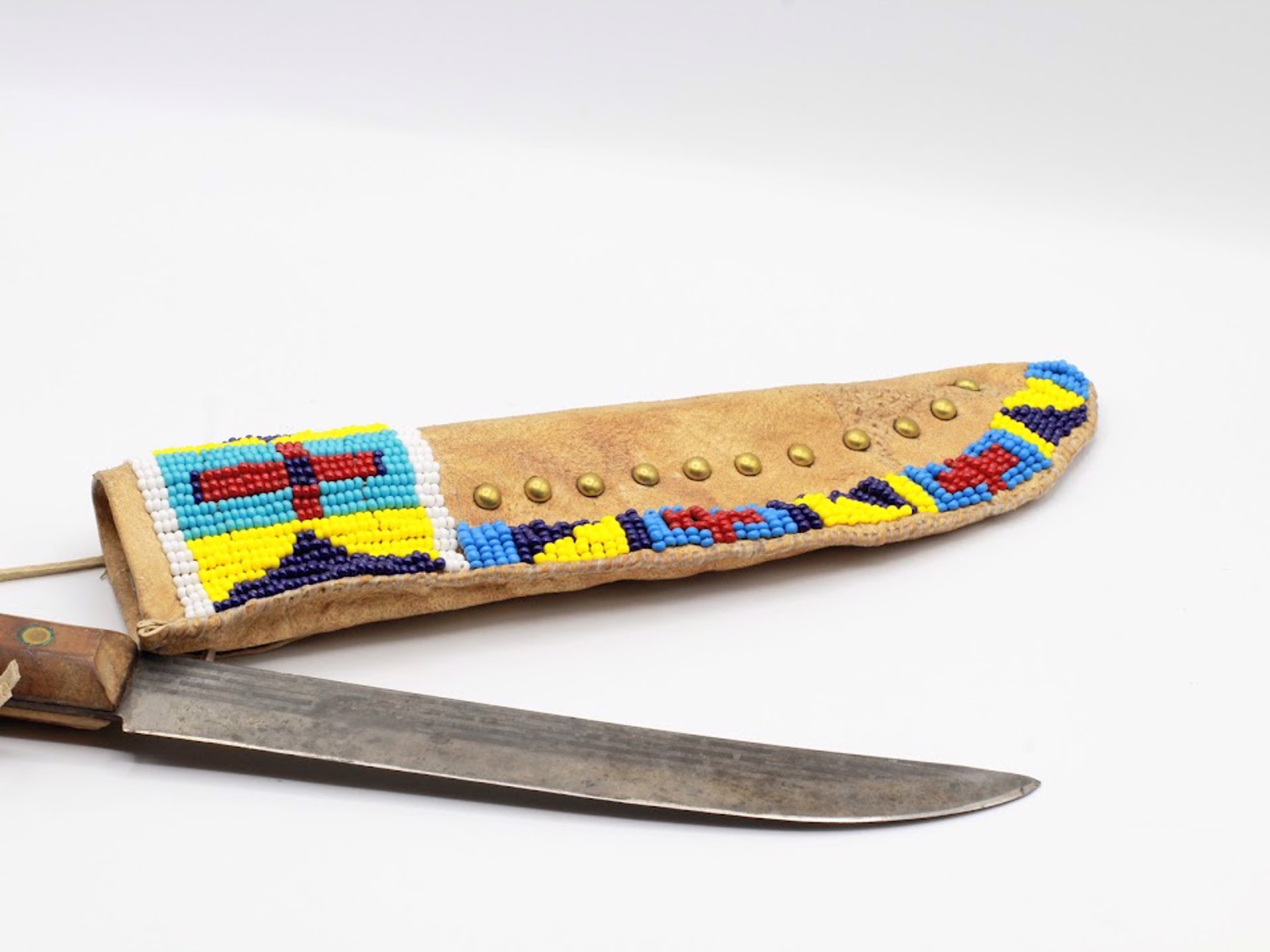 Northern Plains Indian Knife and Sheath by Mark Collins