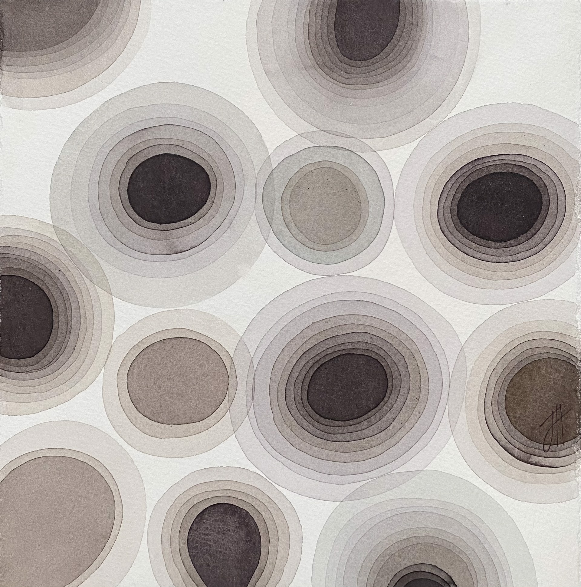 Untitled (Gray Dots) by Jan Heaton