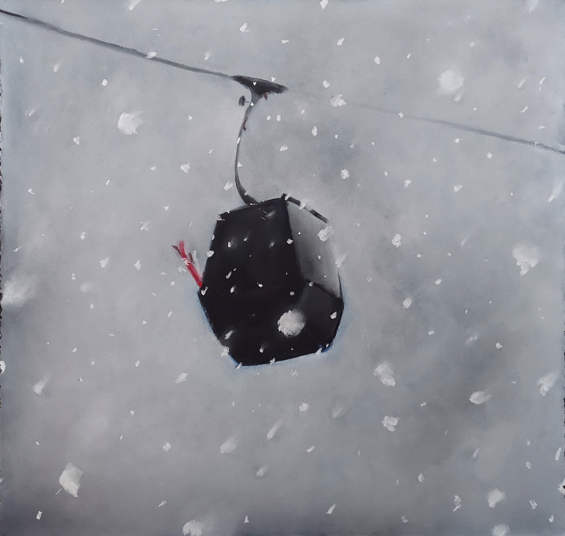 Ski Lift by Kathy Beekman
