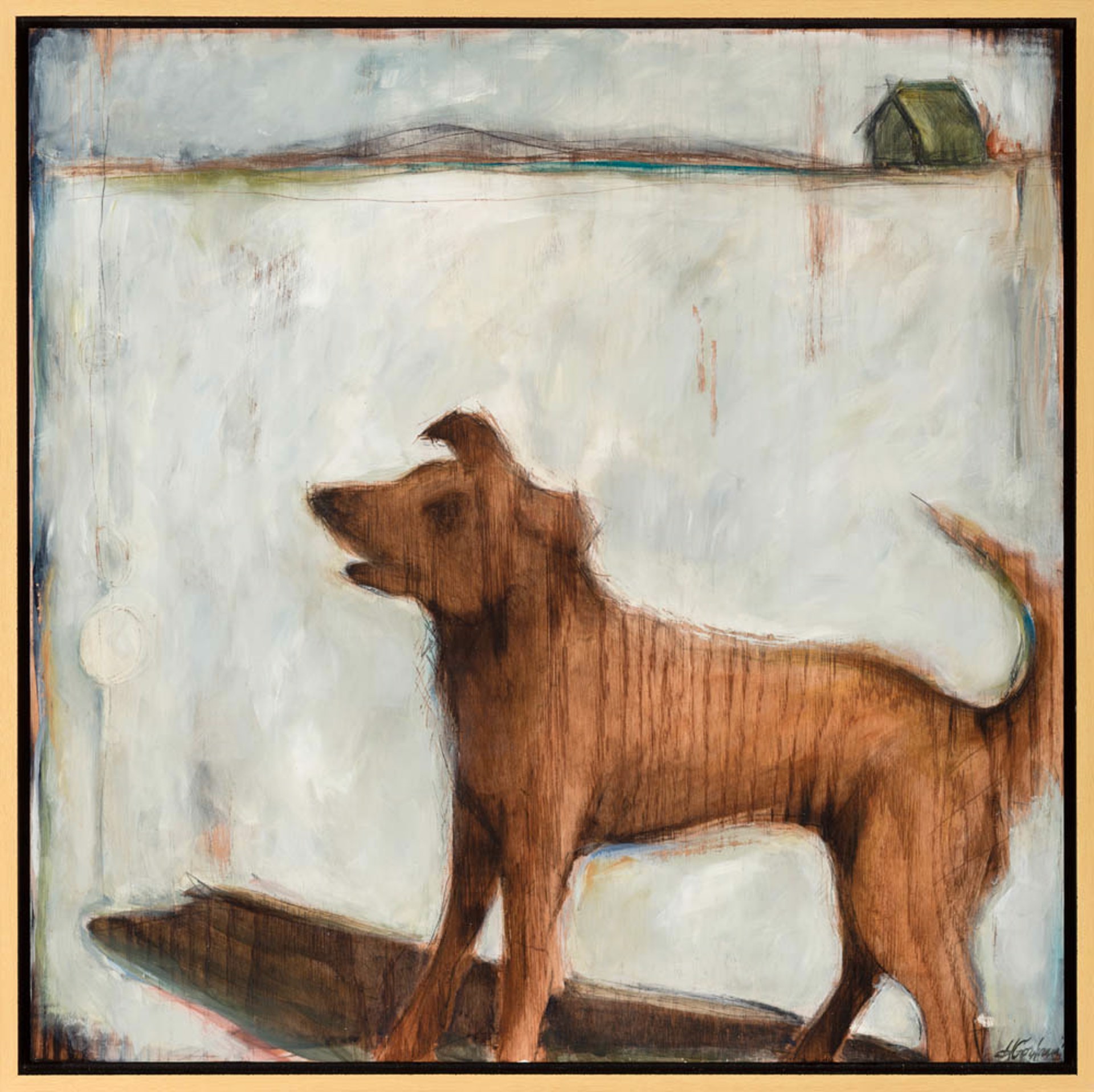 Dog Thoughts VI by Heather Gorham