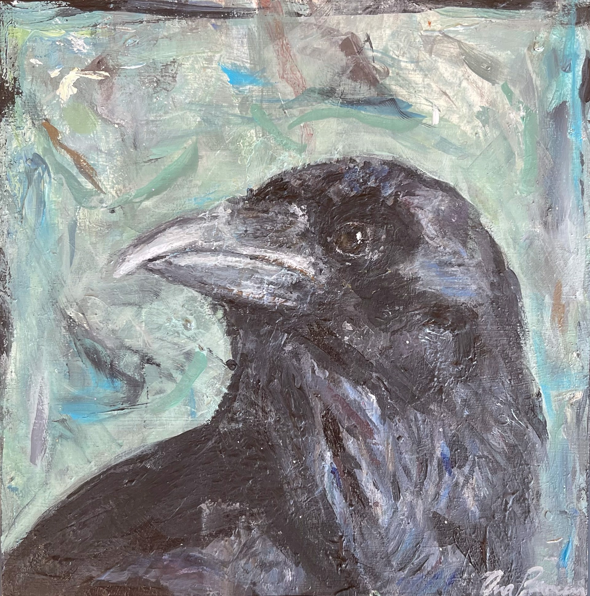 Serious Crow by Ana Brown