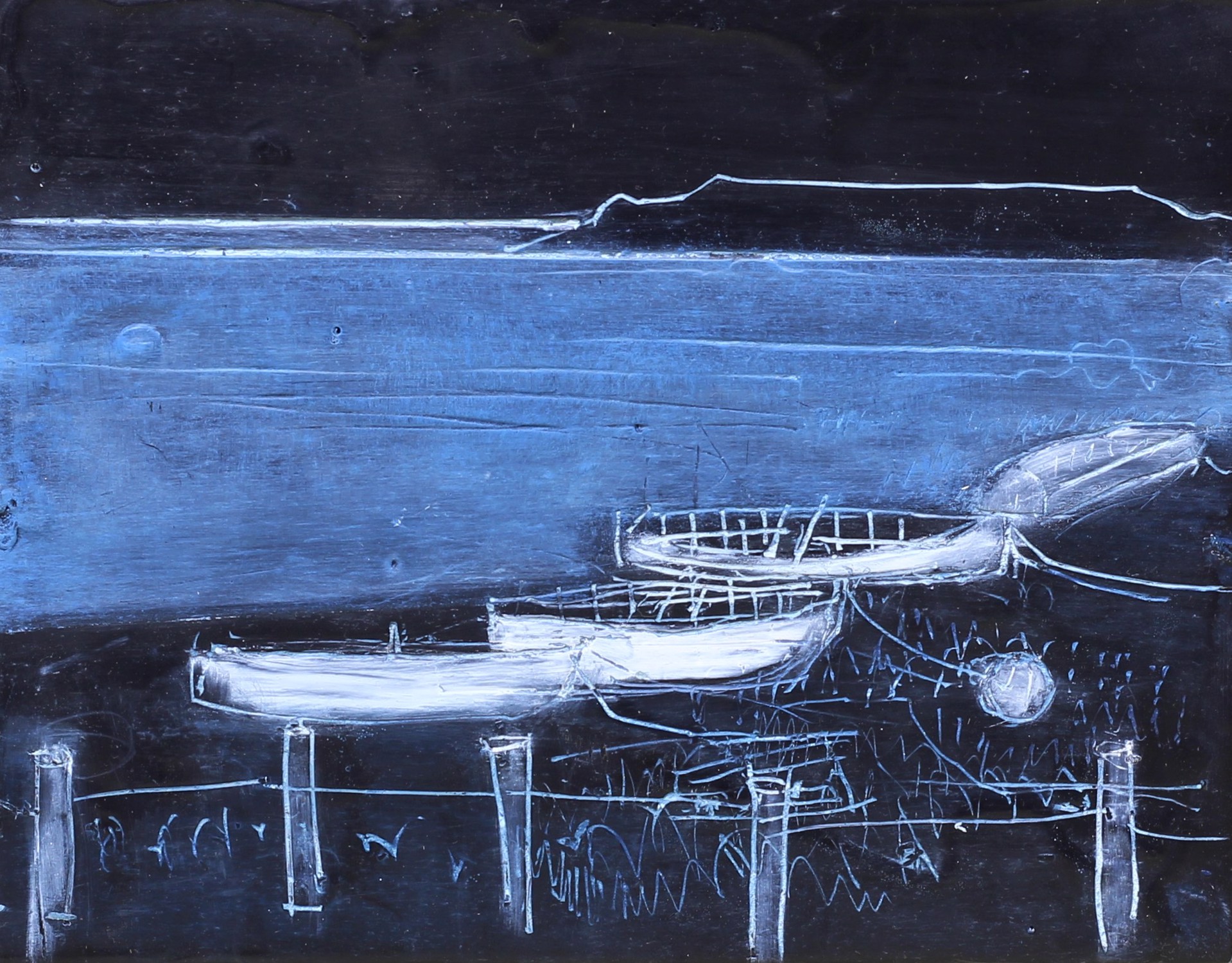 THE COVE AT NIGHT by CHRISTINA THWAITES (Landscape)
