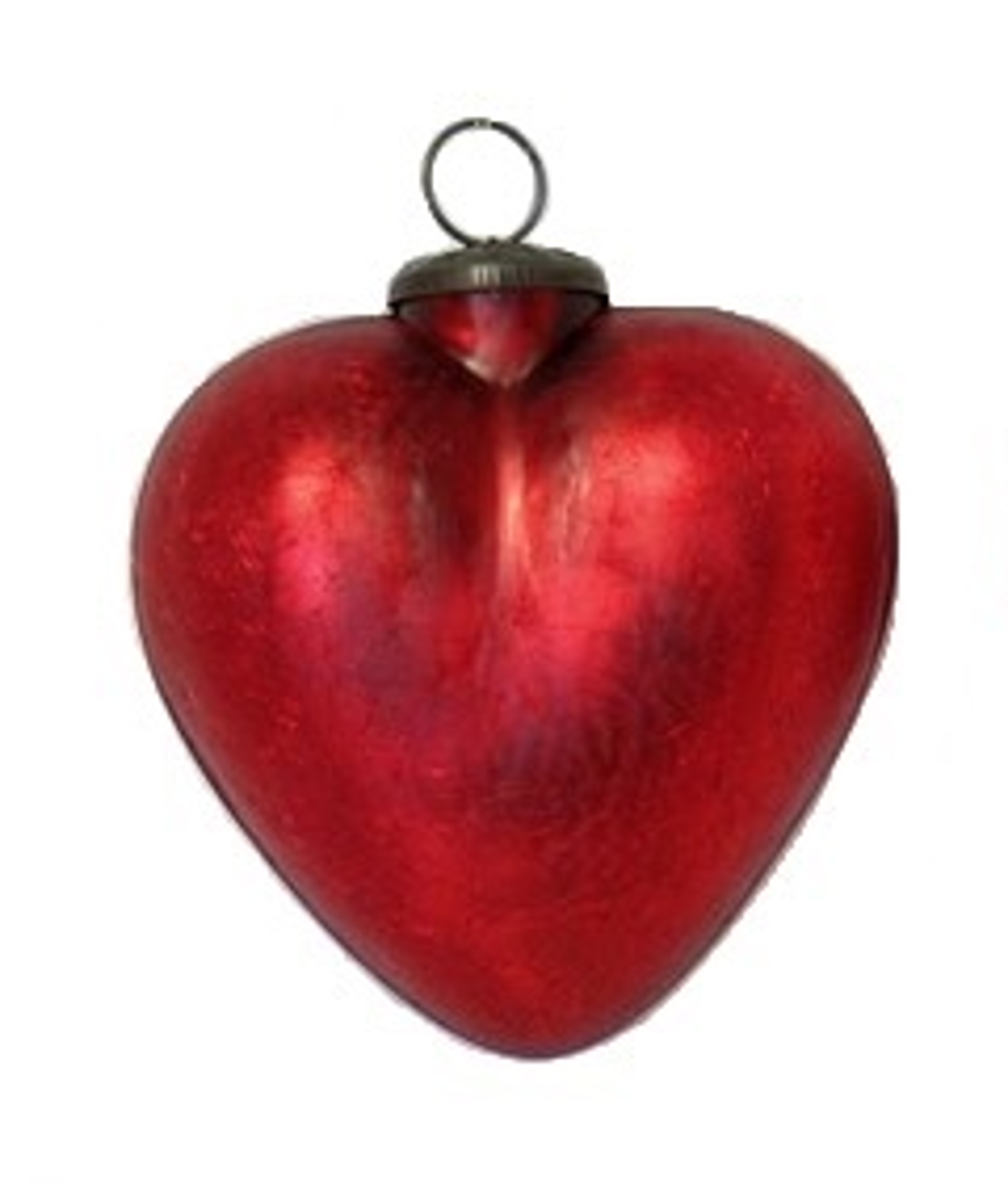 Ornament - 3" Red Matte Heart by Indigo Desert Ranch - Day of the Dead