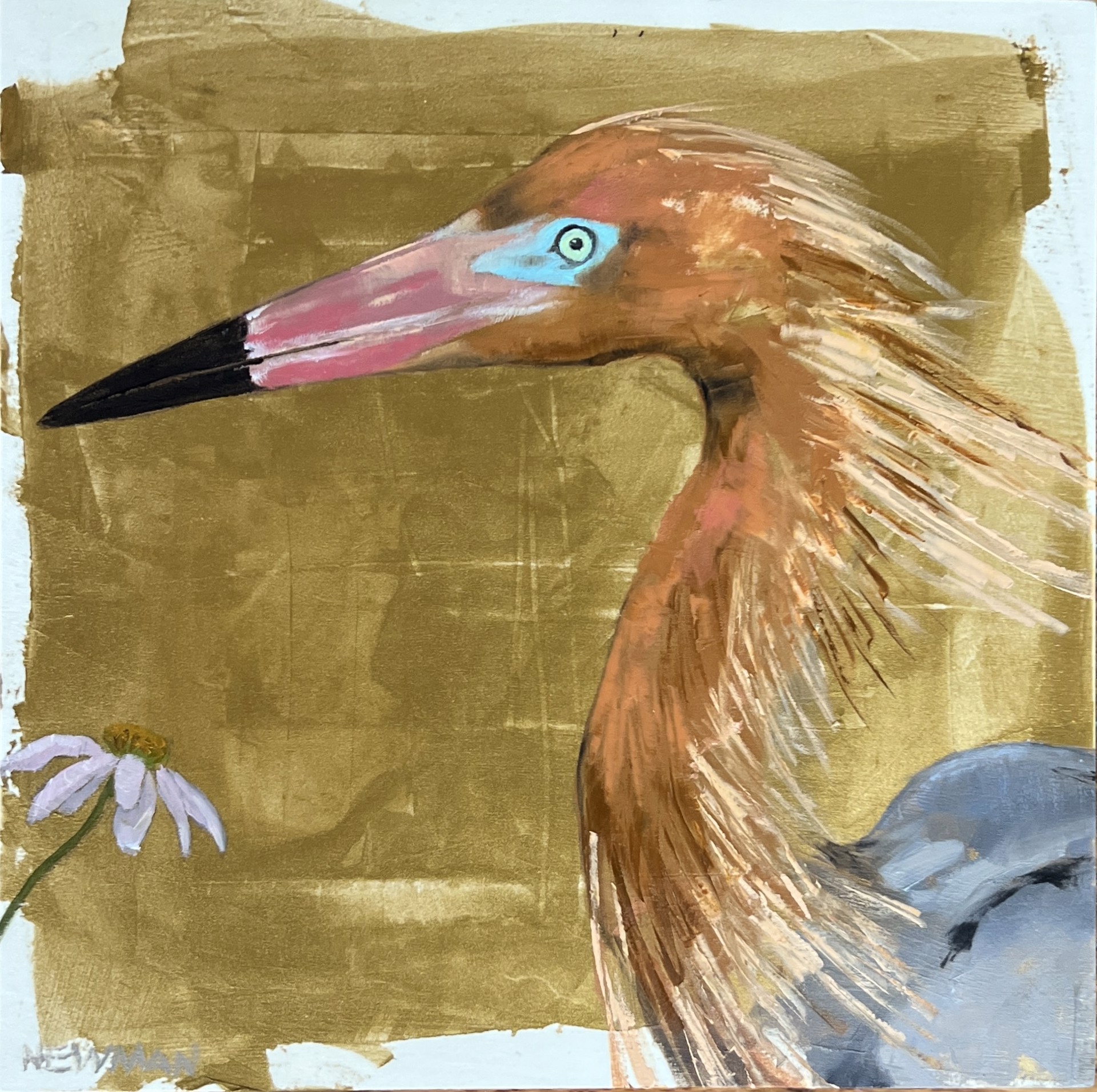 Reddish Egret by Marlise Newman