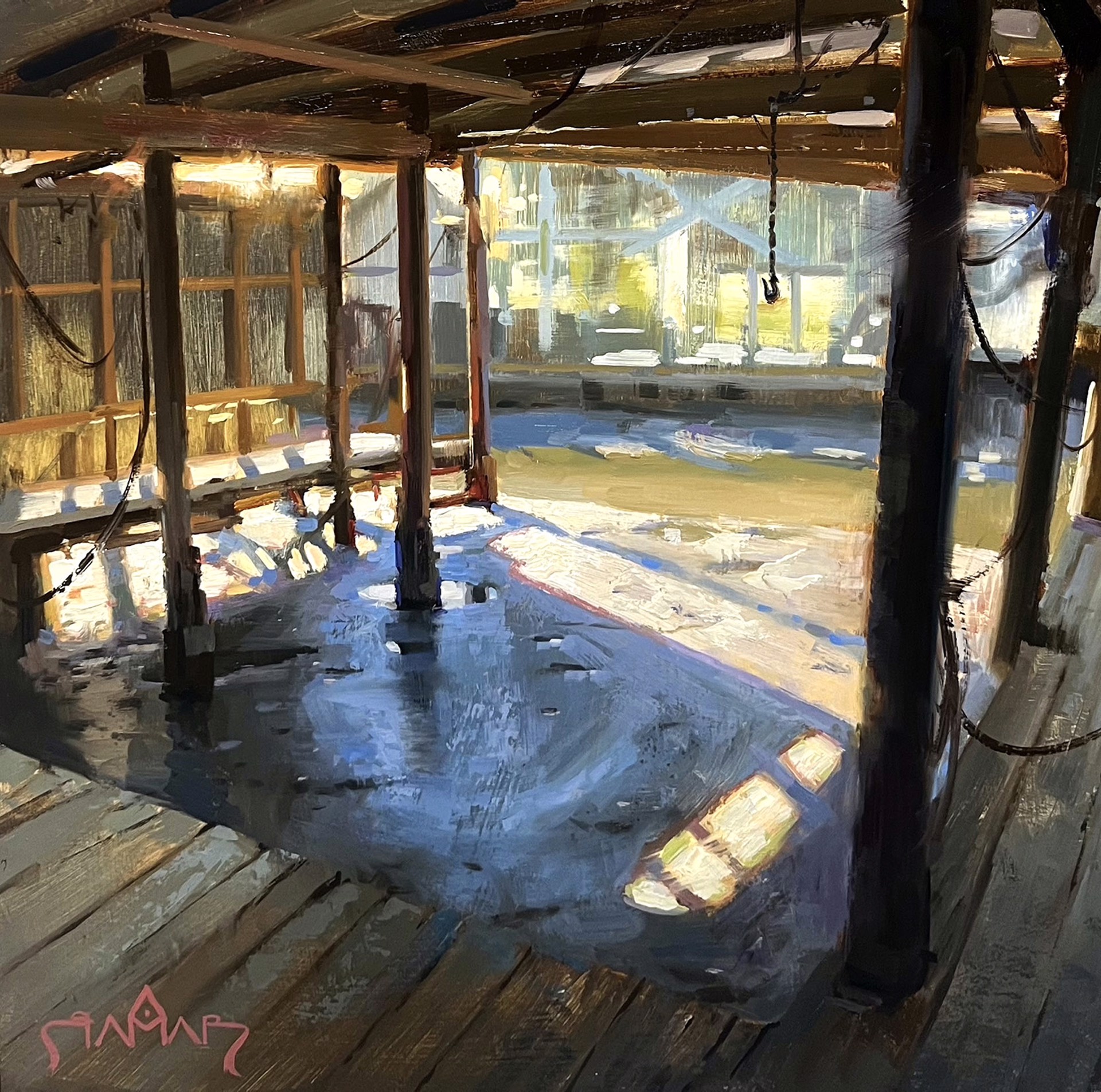 Antwan Ramar "Left with Mud" by Oil Painters of America