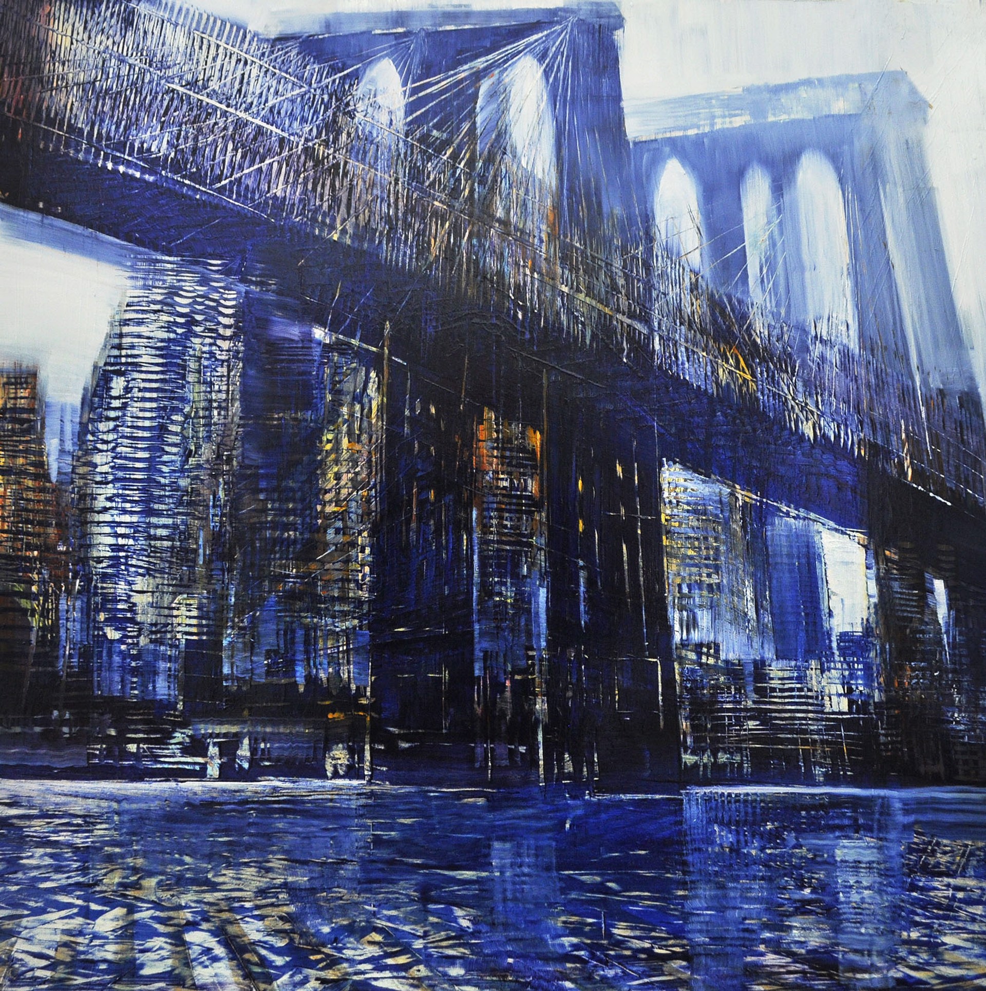 Brooklyn Bridge Ascending by David Dunlop