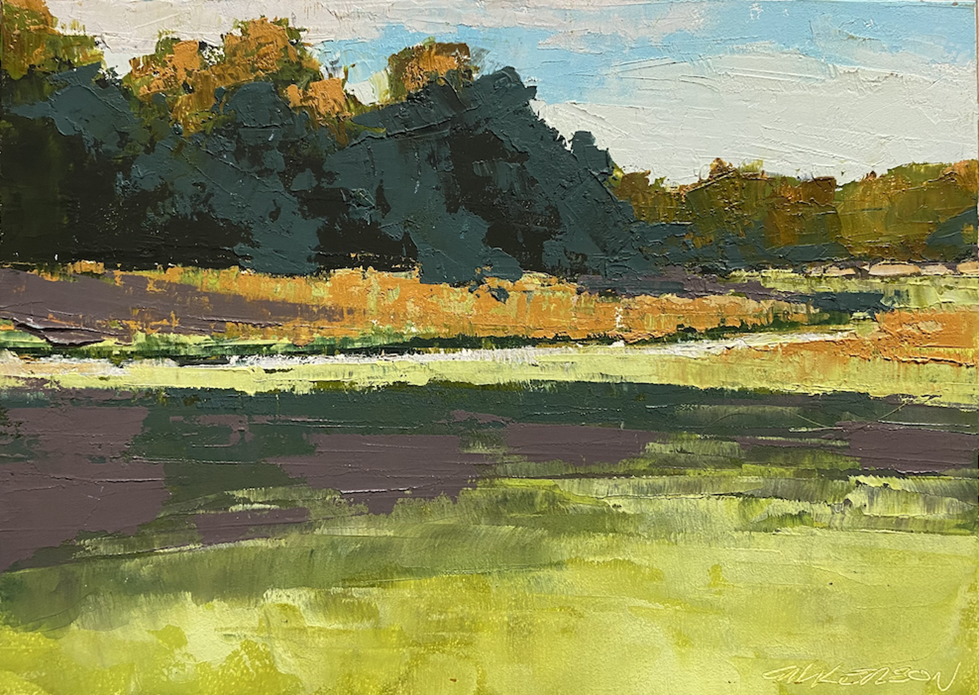 Field, Fall Afternoon by Mary Gilkerson