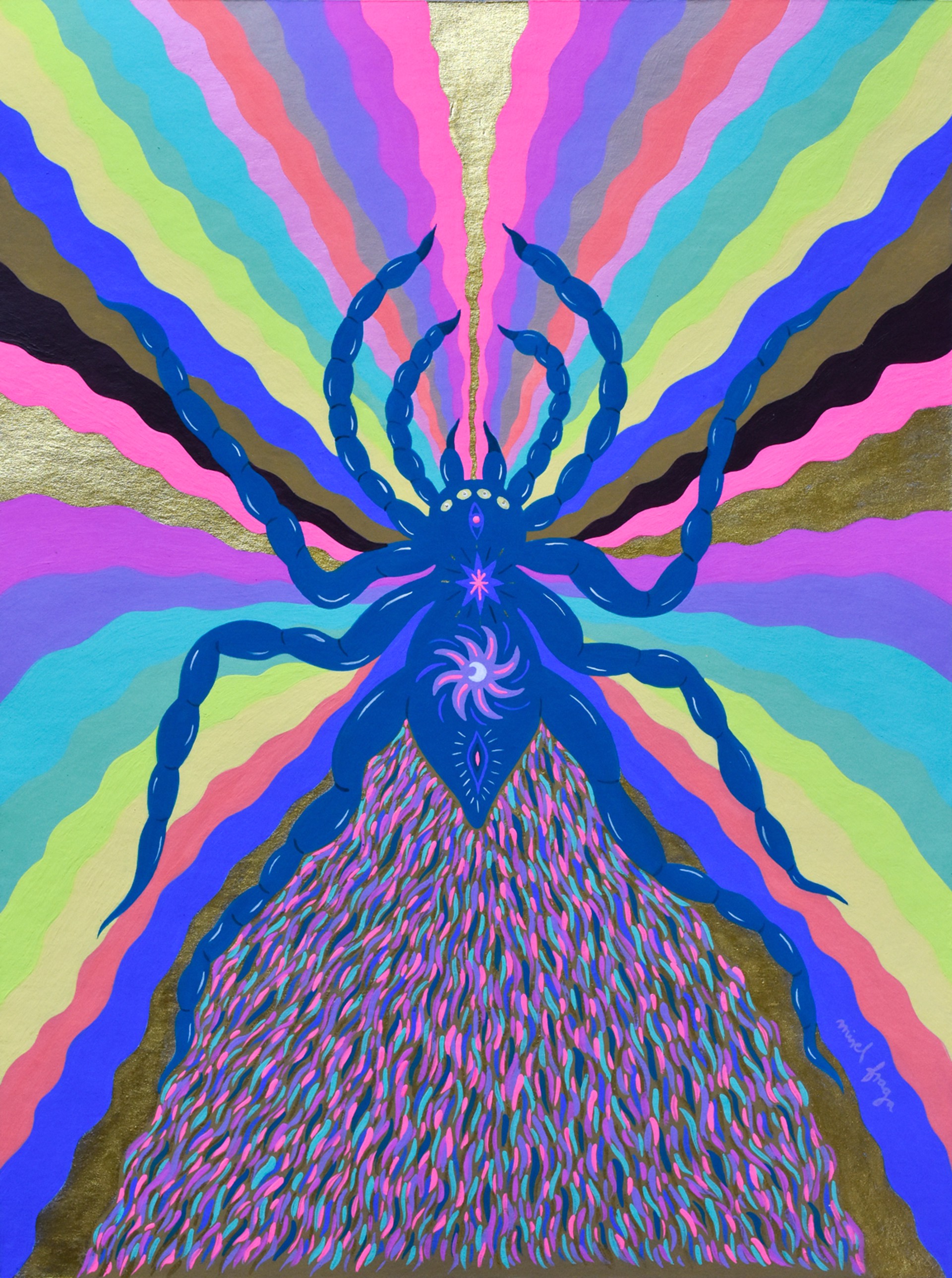 Spider Cosmic Creator (Framed) by Mirel Fraga