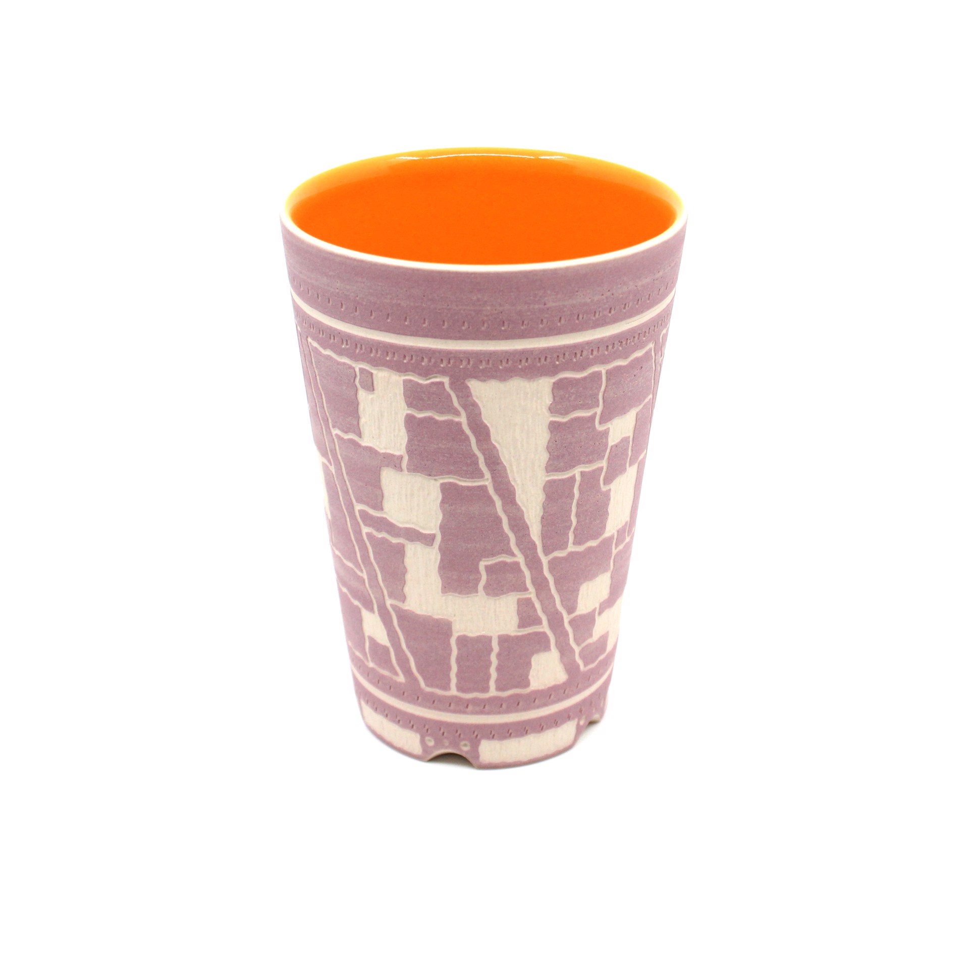 Tall Cup (Orange / Pink) by Chris Casey