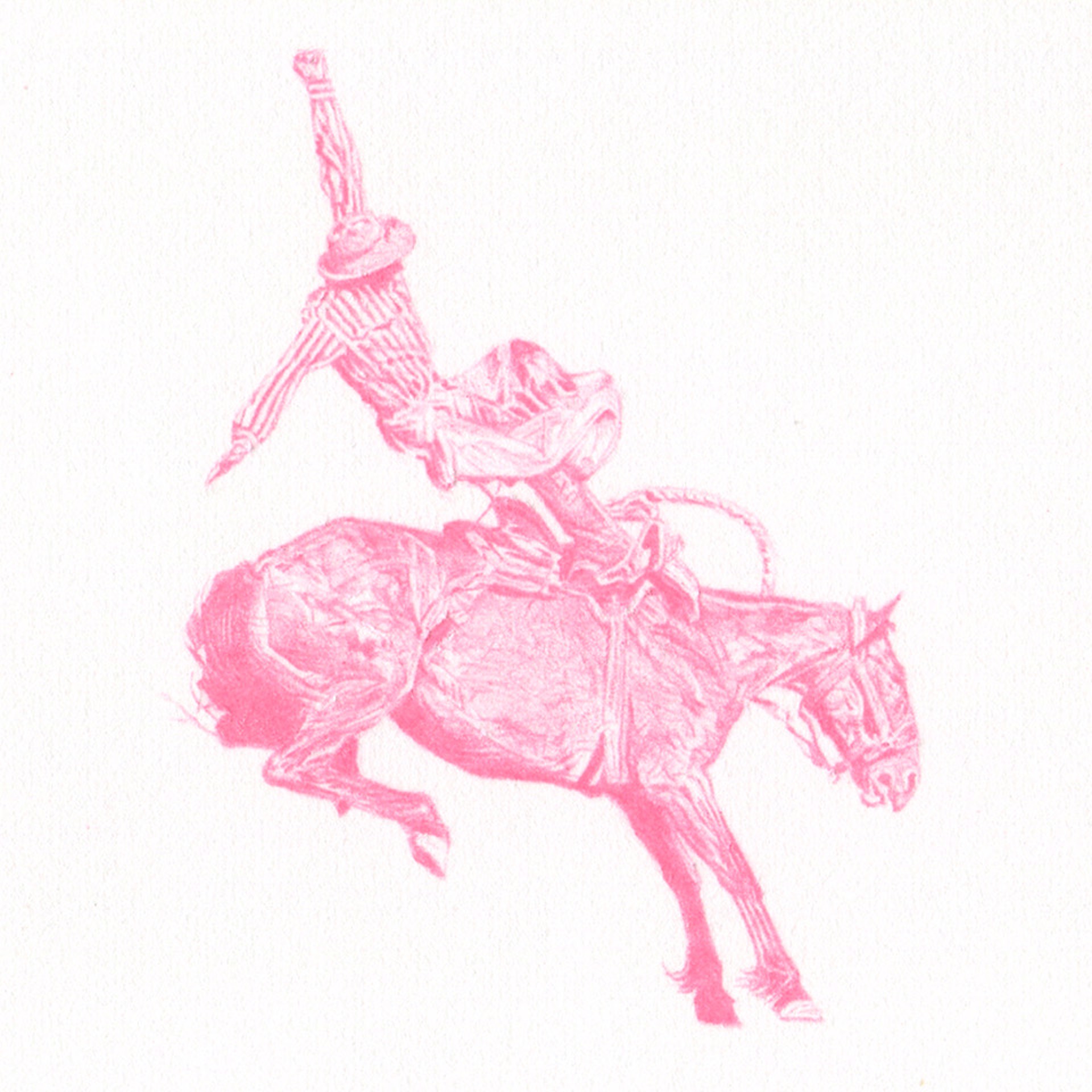 Untitled (bronc rider) by Clayton Porter