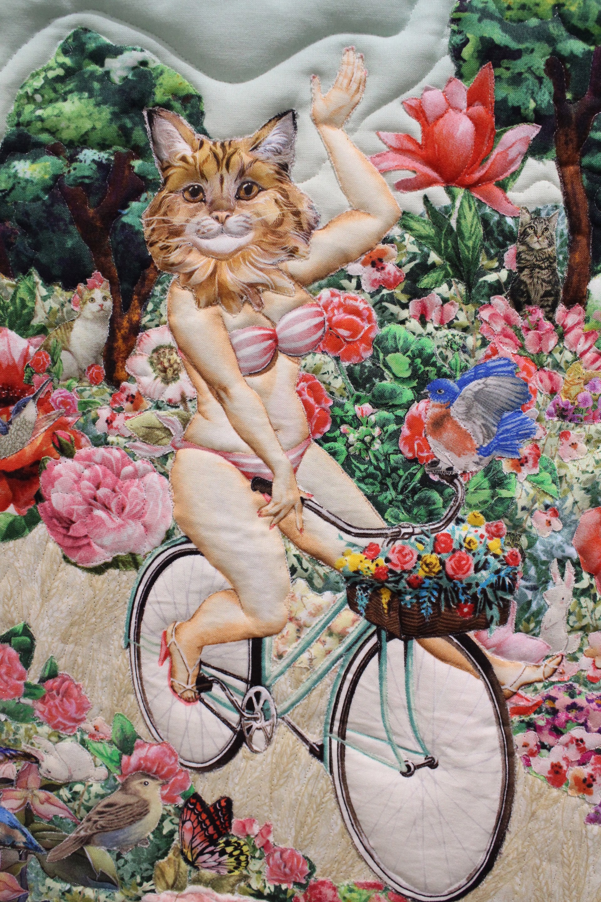 Cyclist Catgirlfriend by Jane Tardo