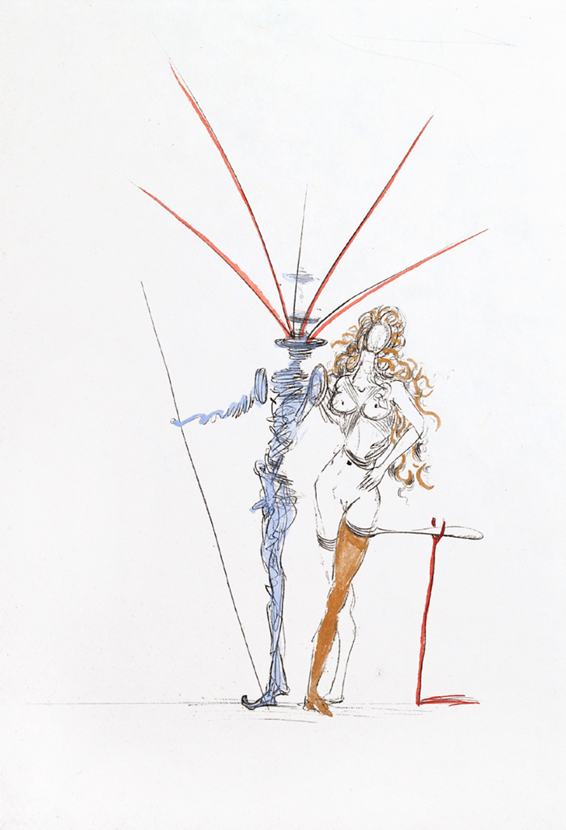 Apollinaire "Couple Frontispiece" by Salvador Dali