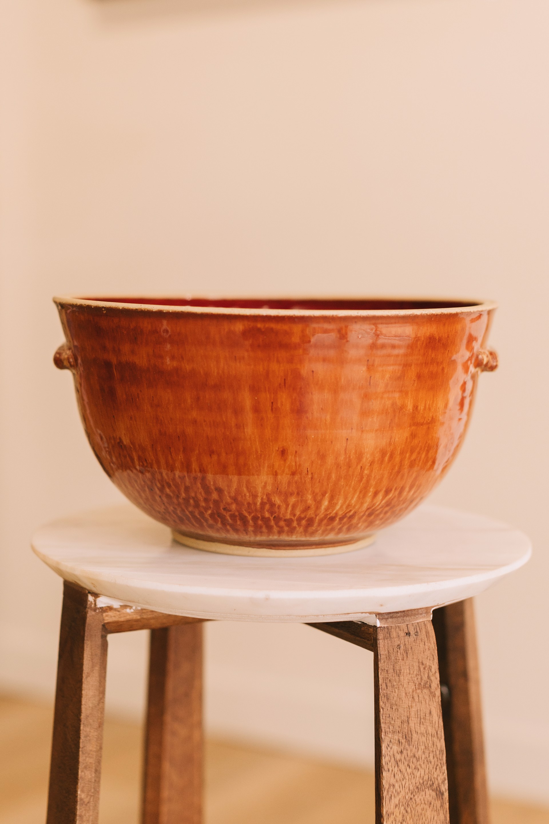 Stoneware Bowl w/ Lugs 048 by Buck Dollarhide