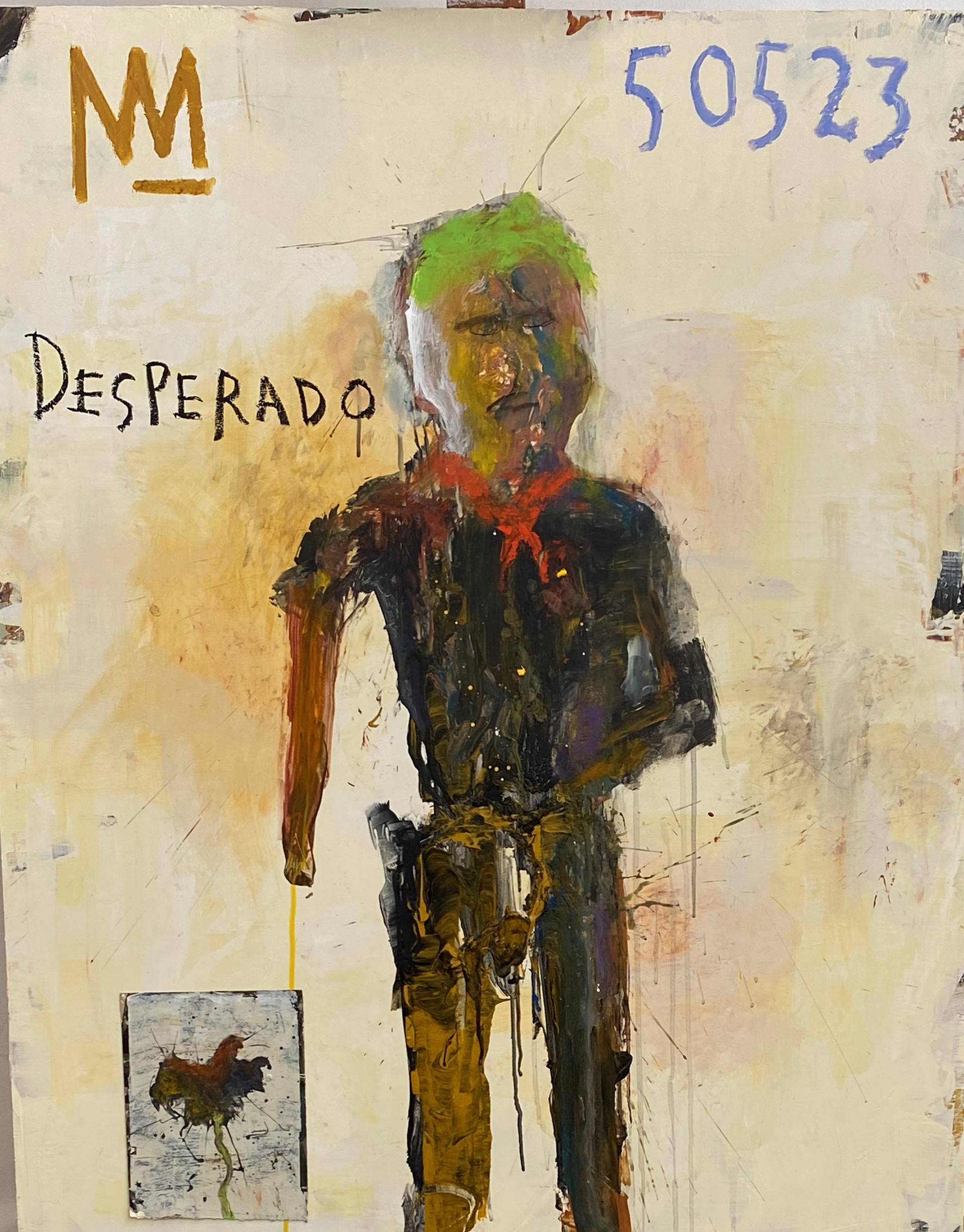 Desperado With Green Doorag by Michael Snodgrass