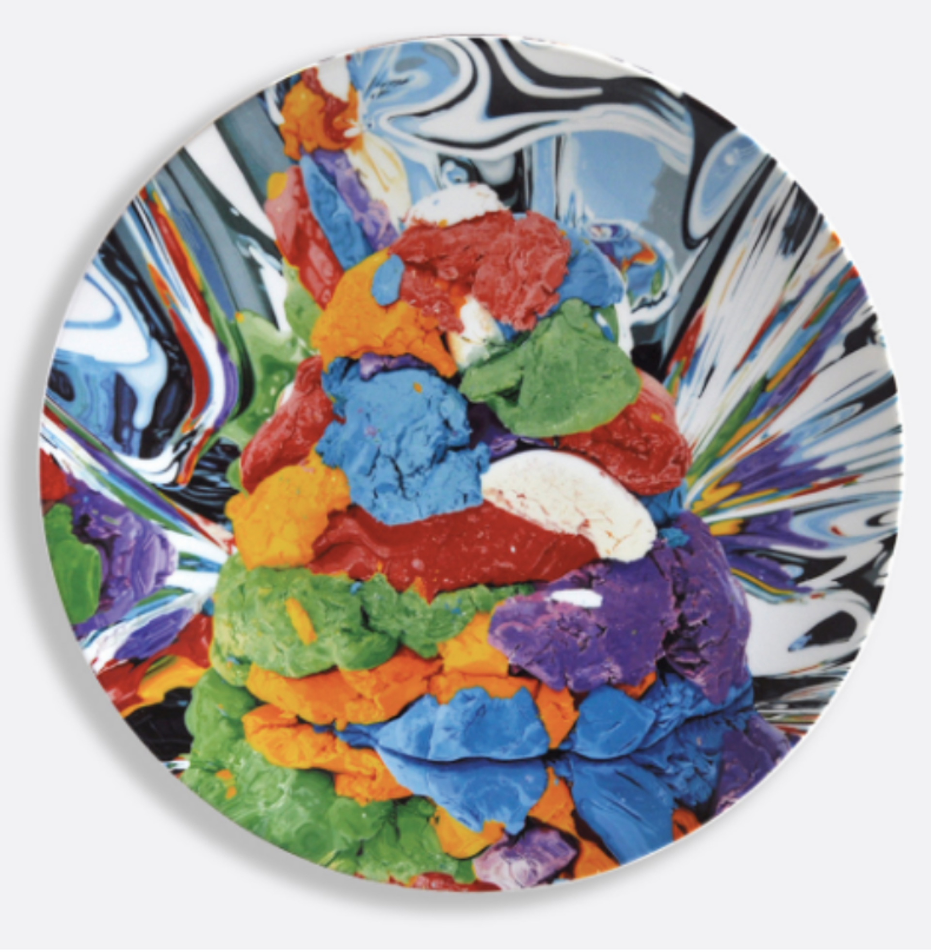 Play - Doh - Coupe service plate by Jeff Koons x Bernardaud