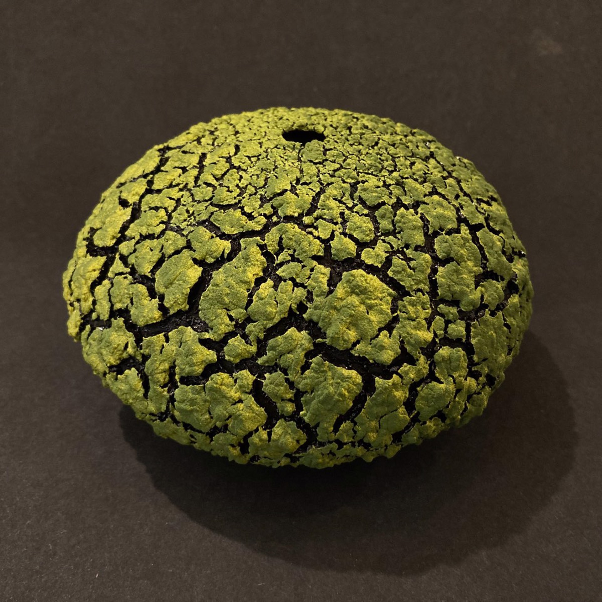 Urchin Vessel - Lime Green 125 by Randy O' Brien