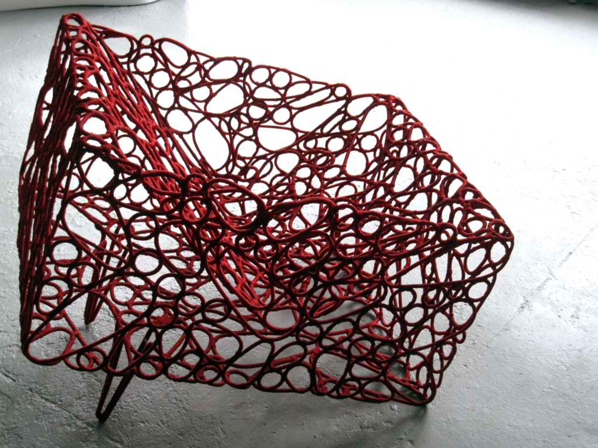 Hand woven armchair by Cheick Diallo